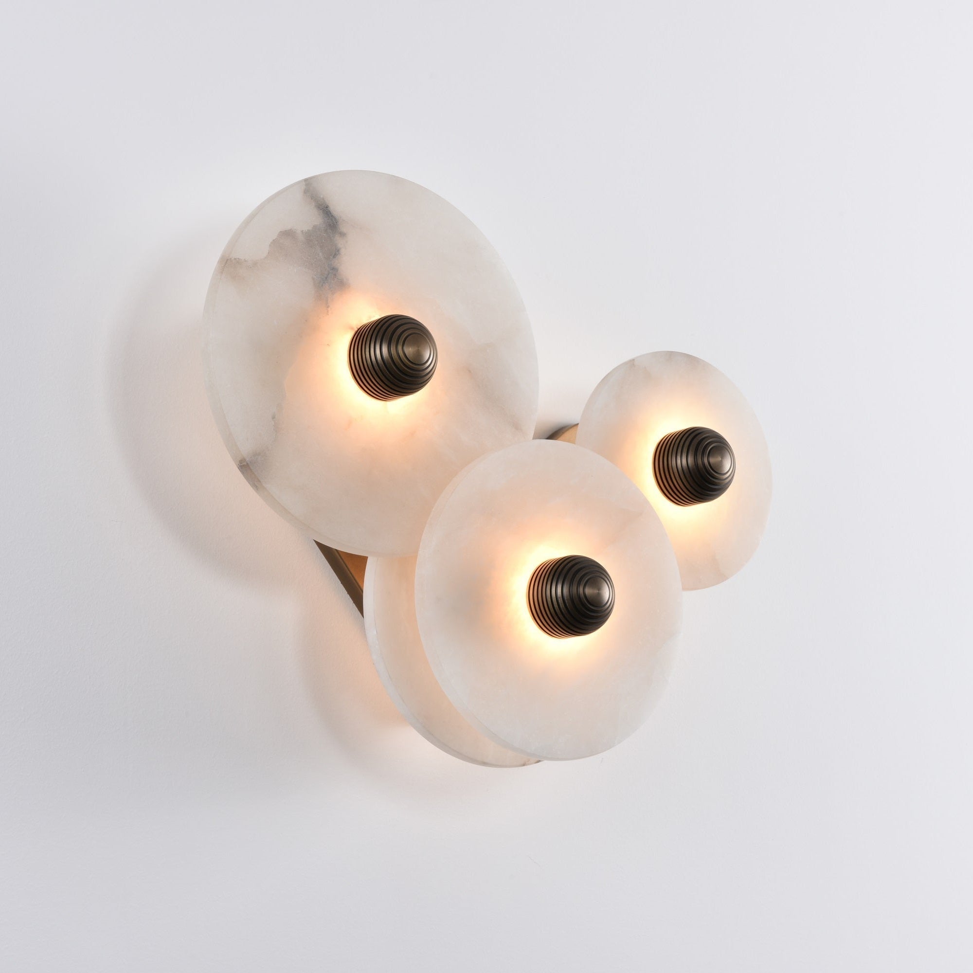 Selene Minimalist Alabaster Ceiling Light