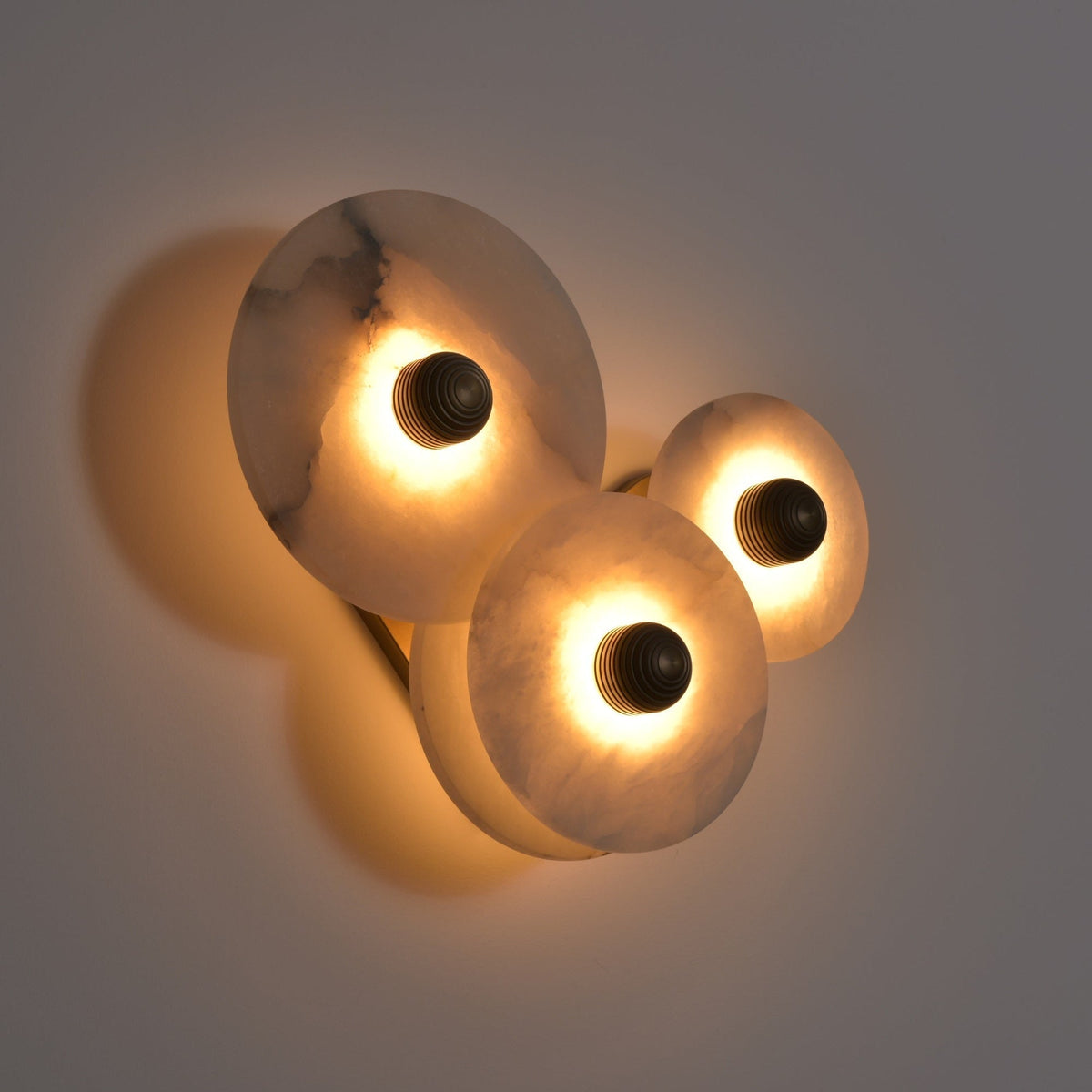 Selene Minimalist Alabaster Ceiling Light