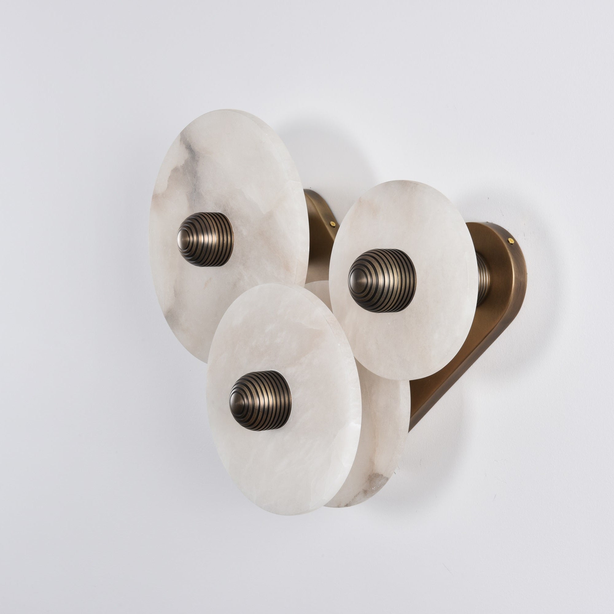 Selene Minimalist Alabaster Ceiling Light