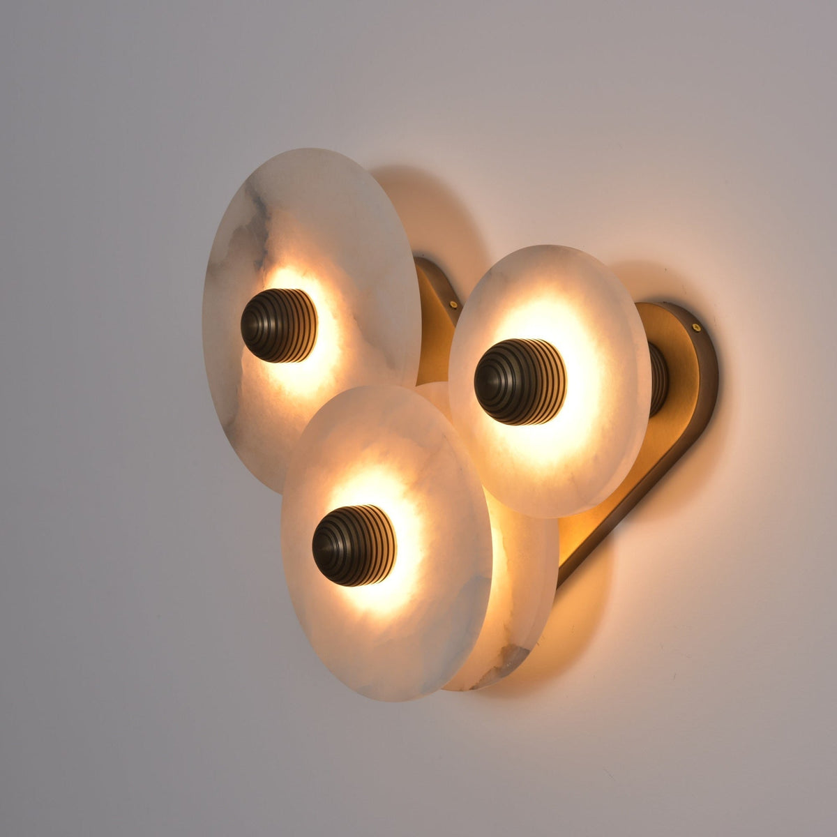 Selene Minimalist Alabaster Ceiling Light