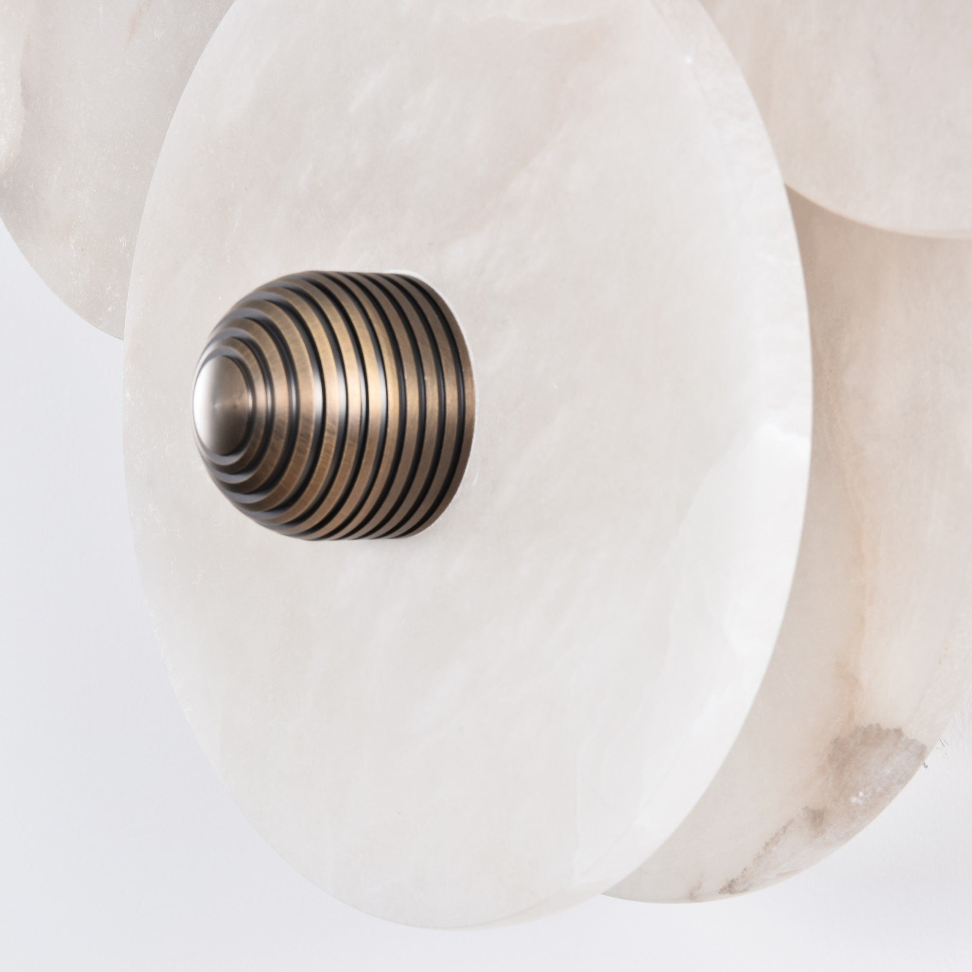 Selene Minimalist Alabaster Ceiling Light