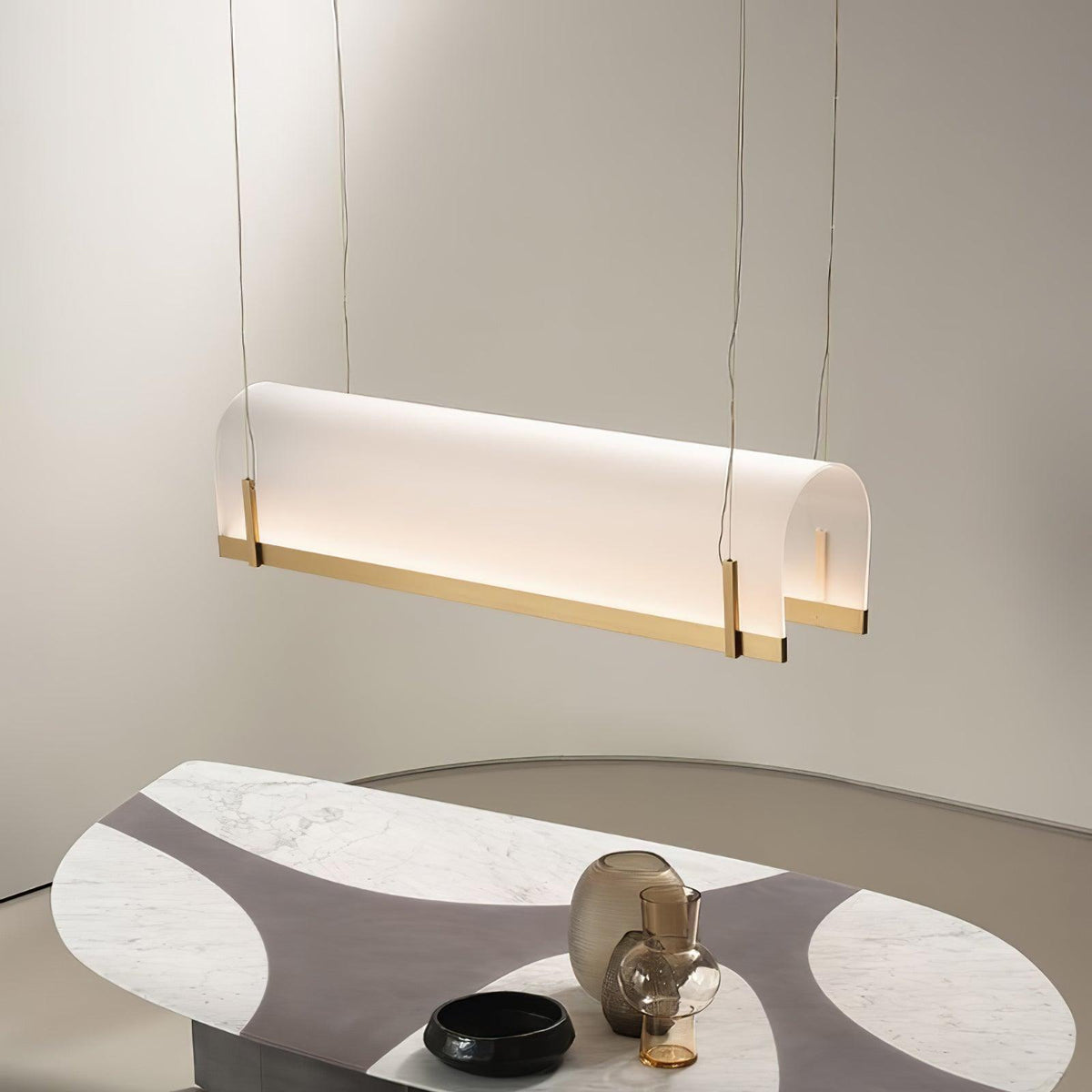 Cevinen Linear Gold Pendant Light