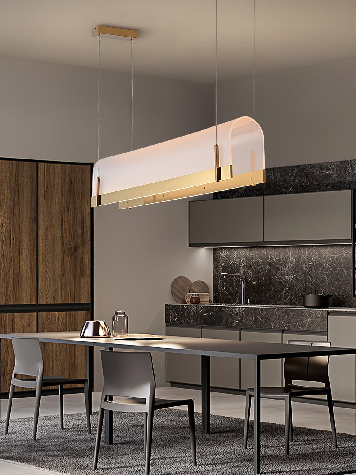 Cevinen Linear Gold Pendant Light