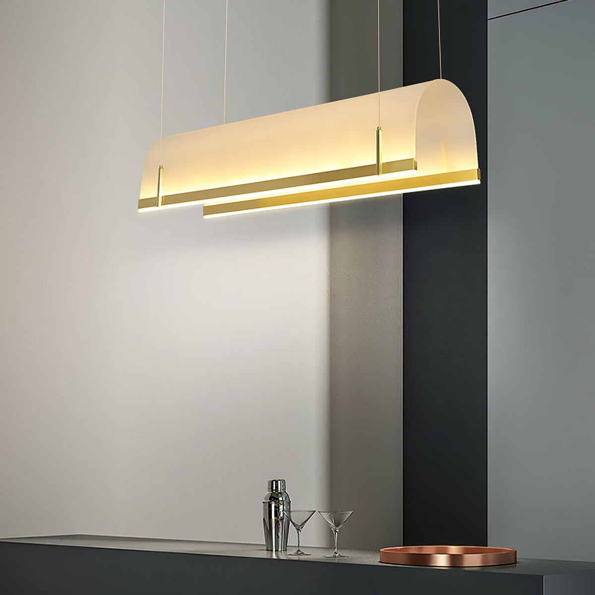 Cevinen Linear Gold Pendant Light