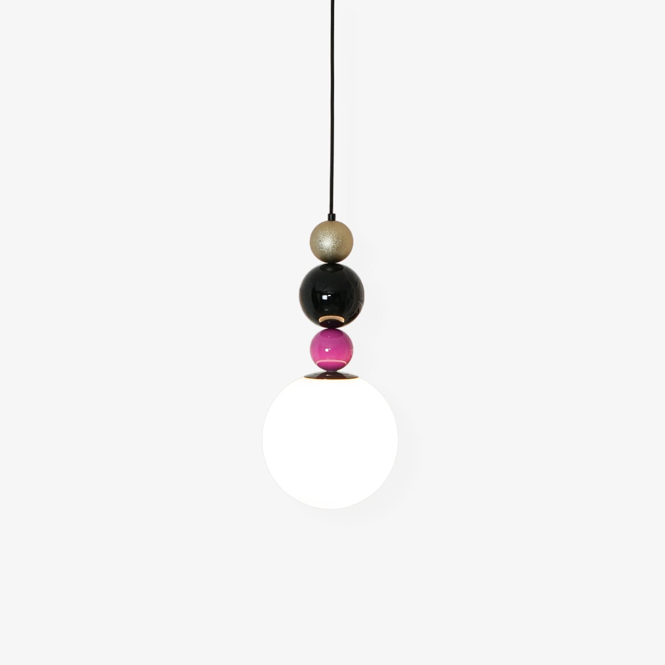 Eshaisra Nordic Art Round Balls Stacking Glass Pendant Lamp