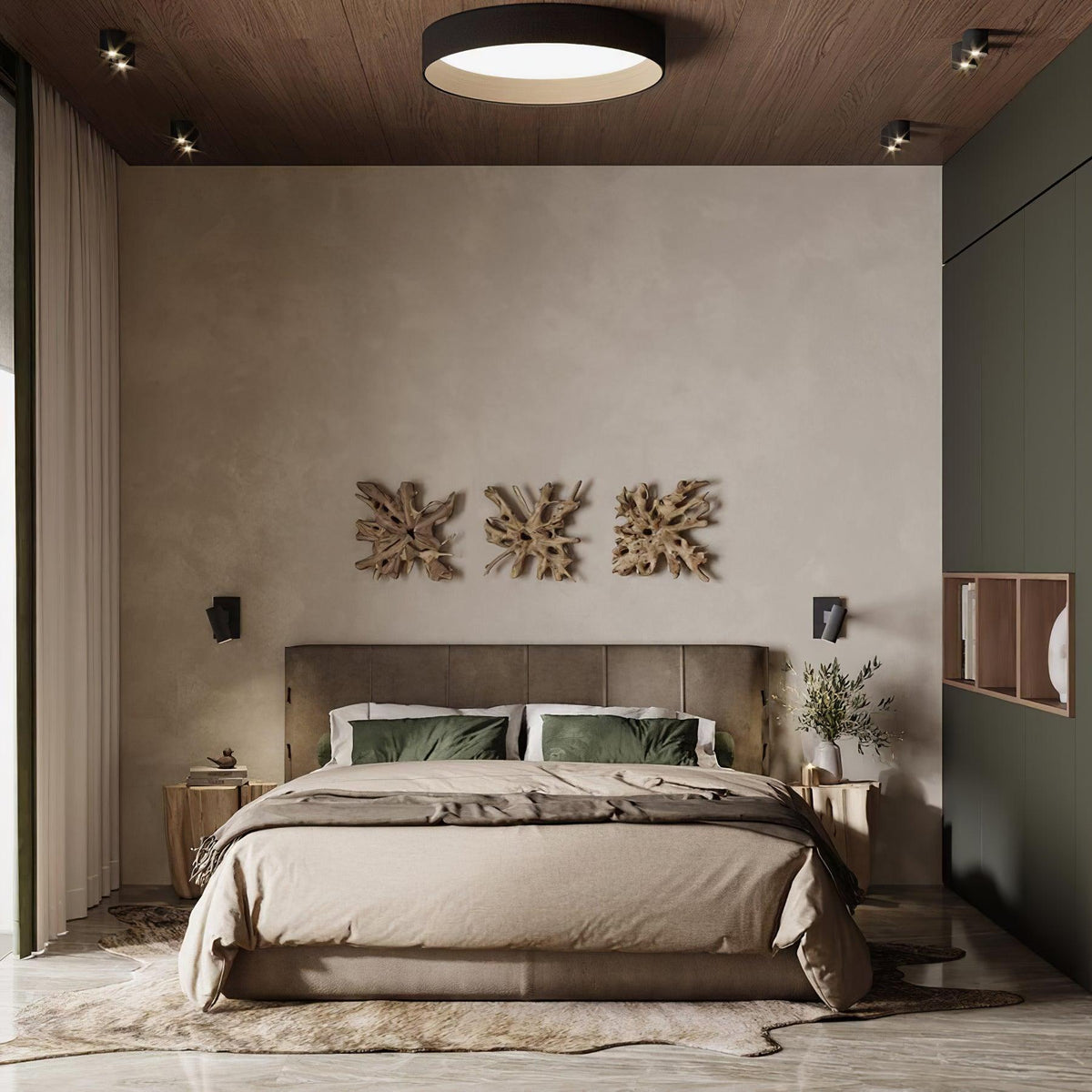 Cirarena Modern Minimalist Round Ceiling Lamp
