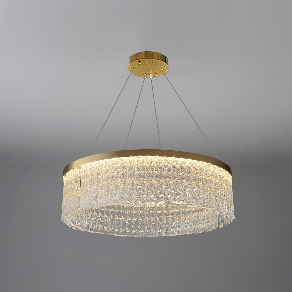 Seluira Chandelier Round Halo Crystal