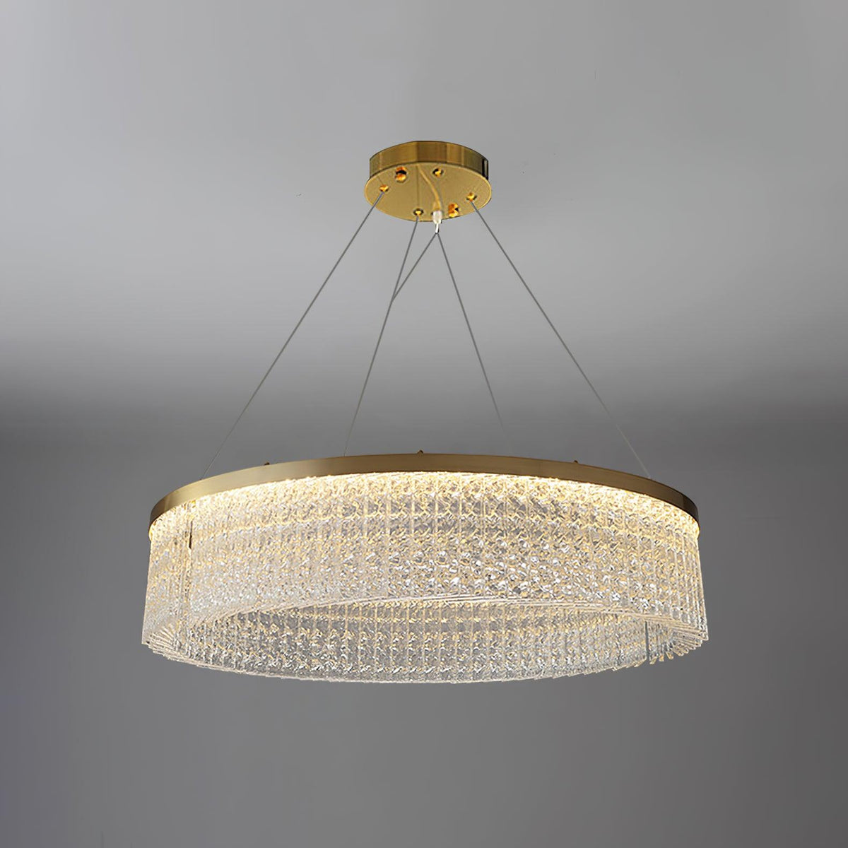 Seluira Chandelier Round Halo Crystal