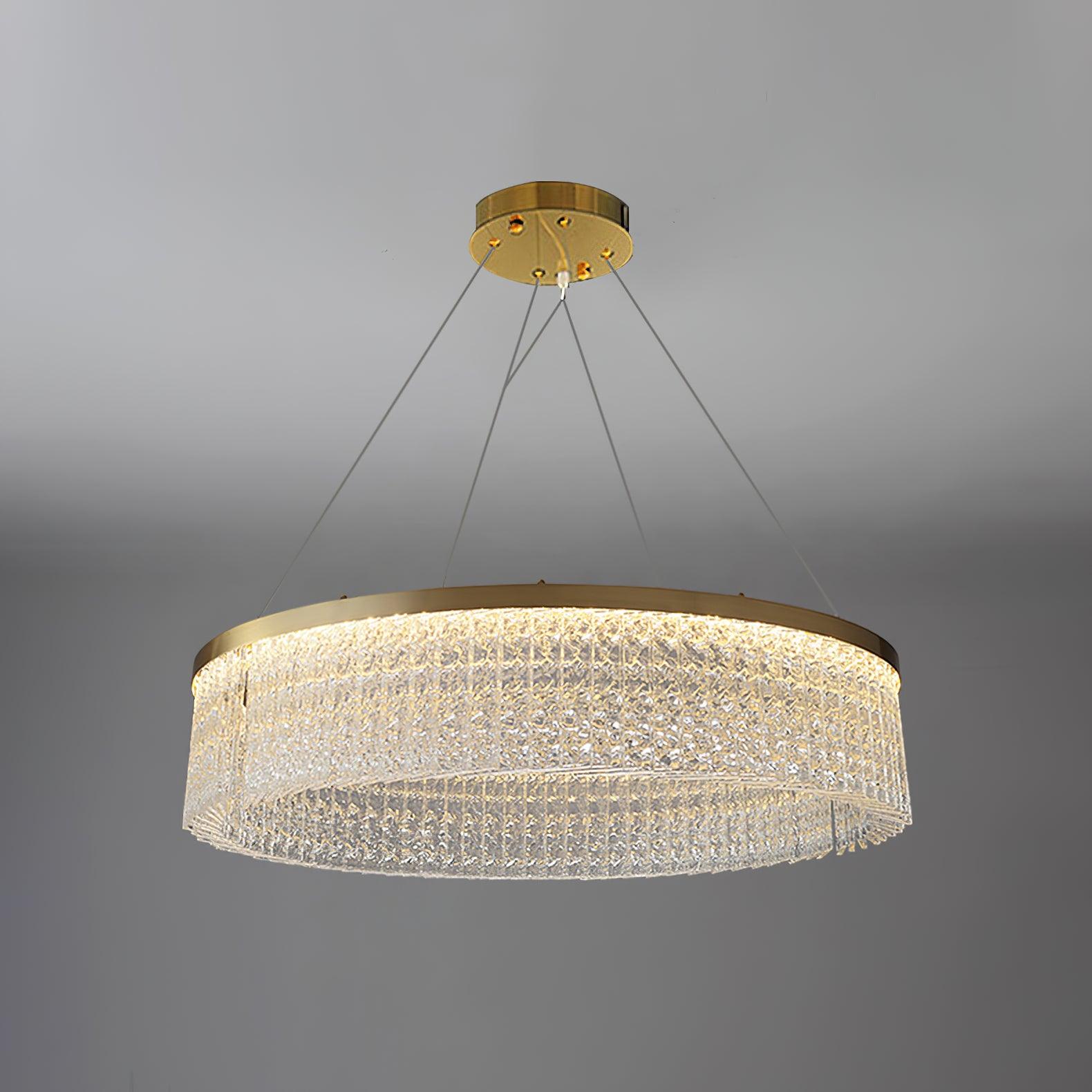 Seluira Chandelier Round Halo Crystal