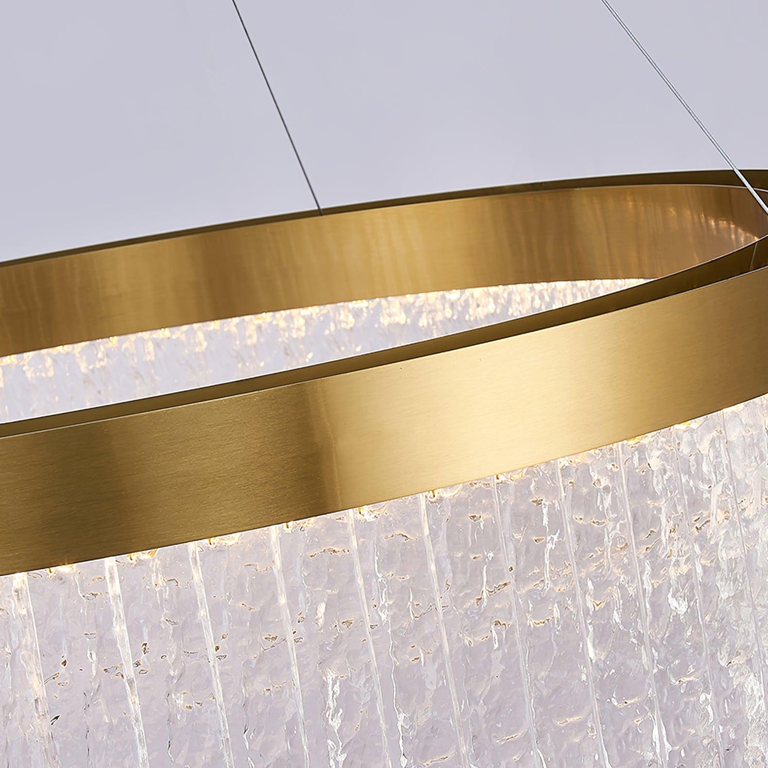 Seluira Chandelier Round Halo Crystal