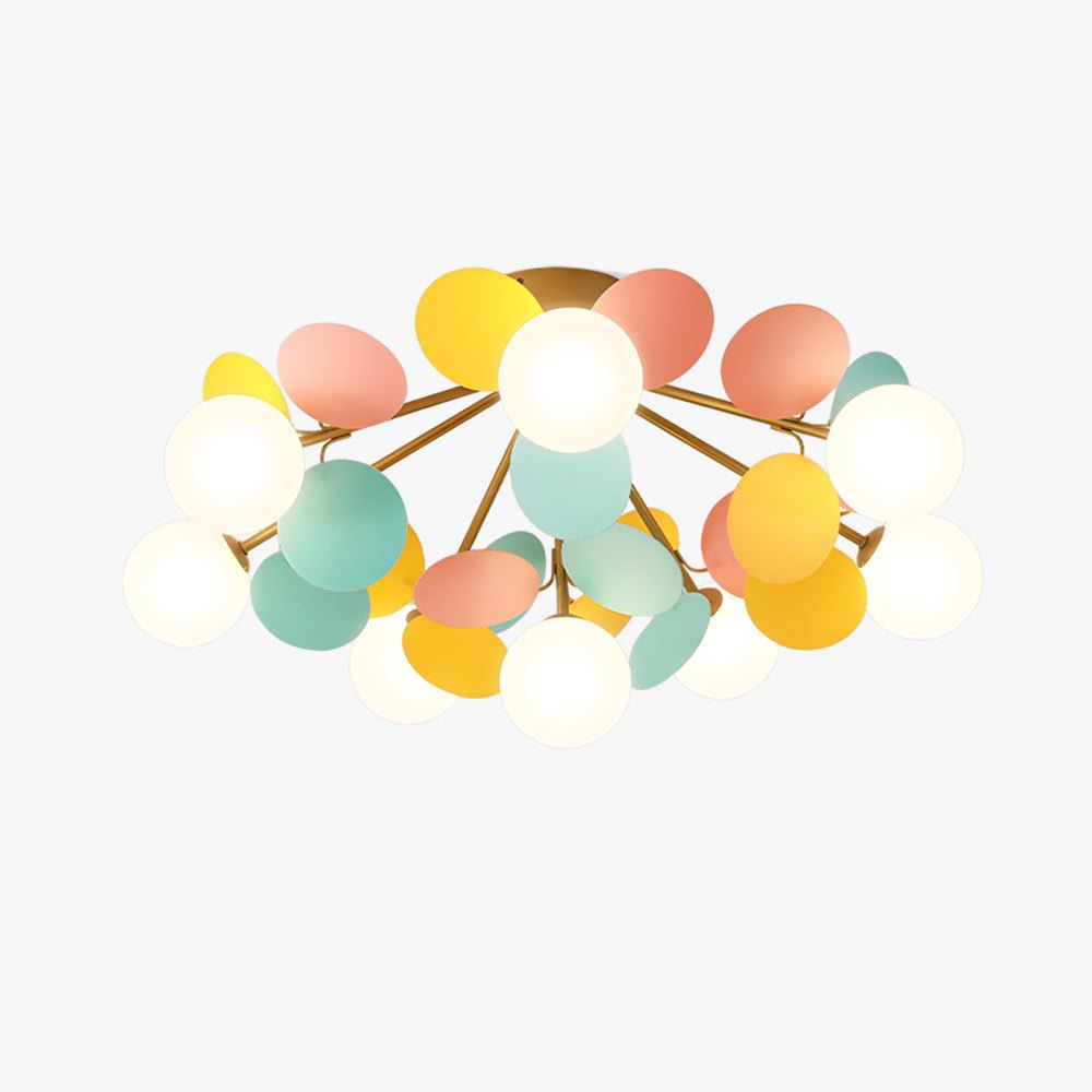 Fioragrove Round Macaron Flush Mount Ceiling Light