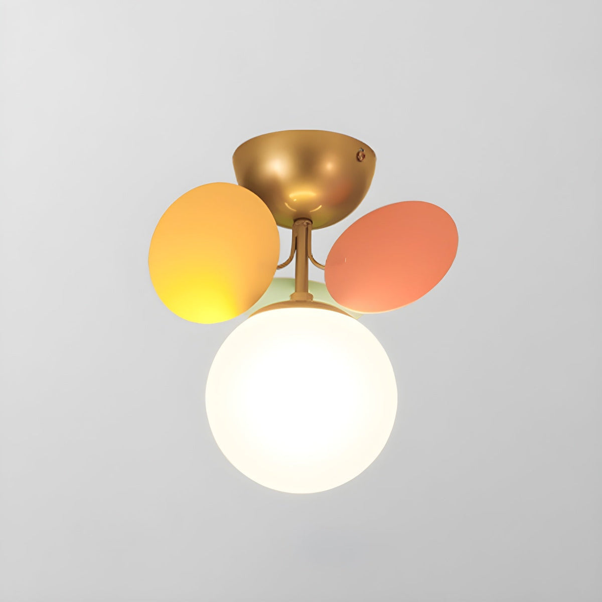 Fioragrove Round Macaron Flush Mount Ceiling Light