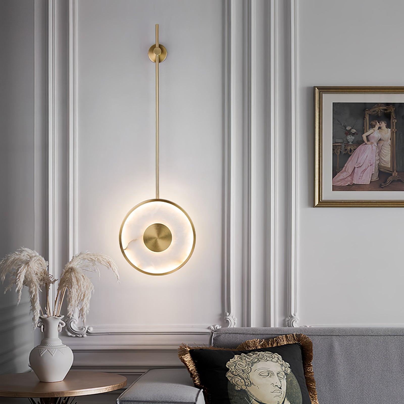 Vevelila Minimalist Alabaster Pendant Light - Neutral Decor