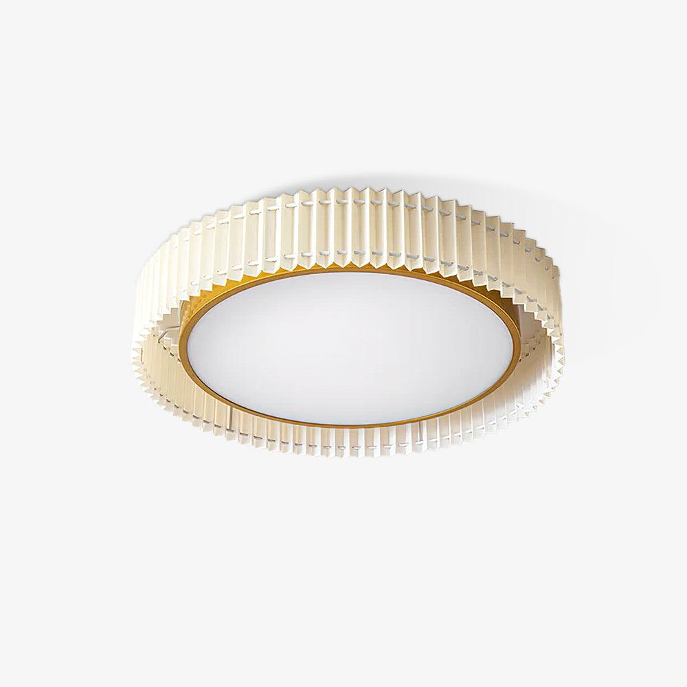 Corinila Round Pleated Fabric Ceiling Lamp