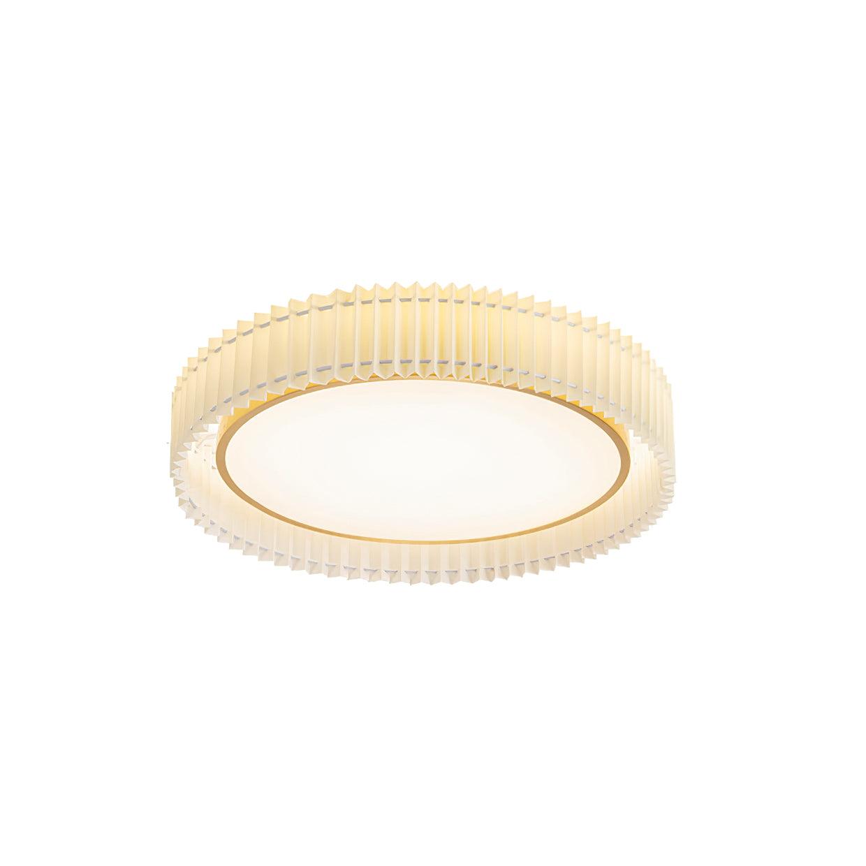 Corinila Round Pleated Fabric Ceiling Lamp