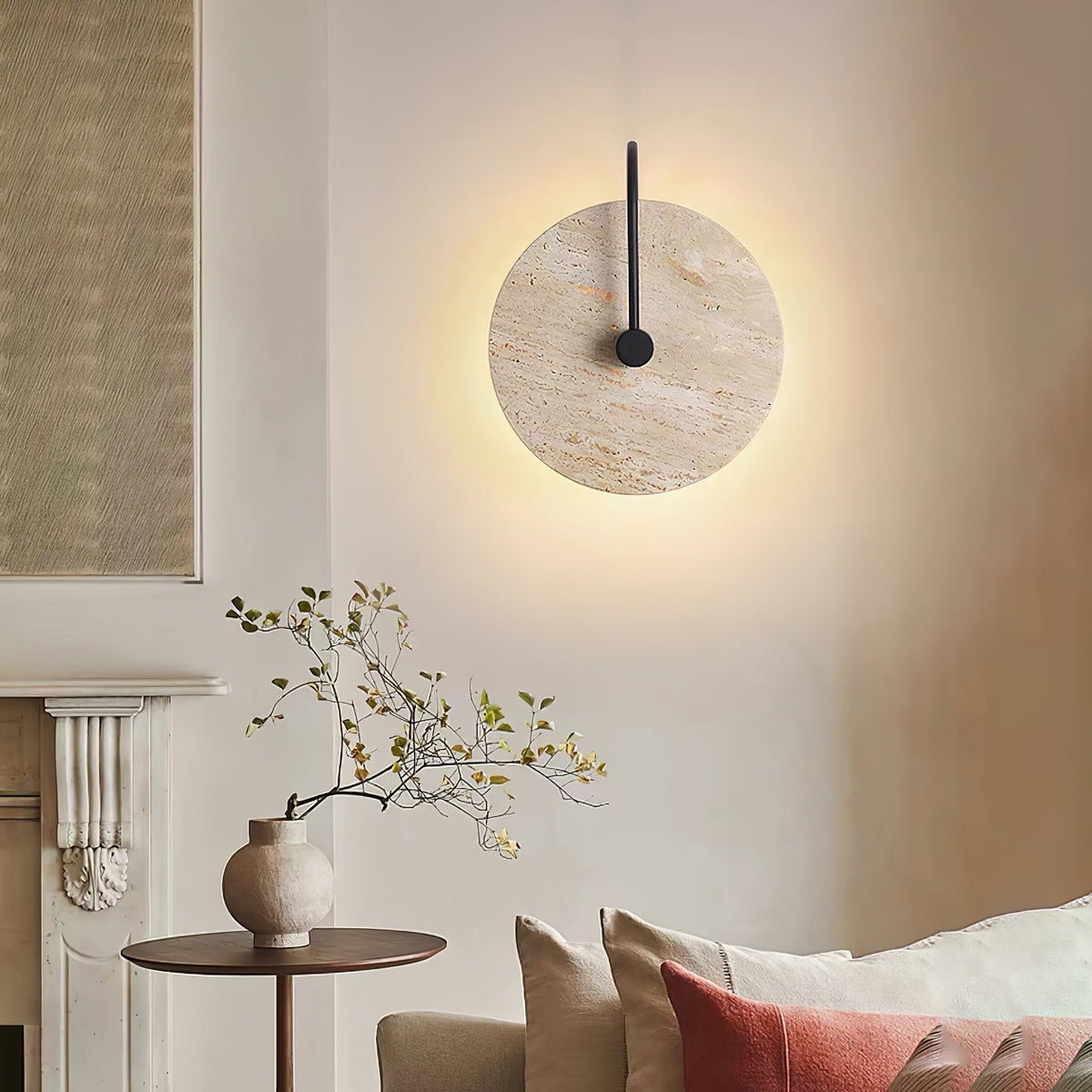 Ulsk Travertine Wall Light