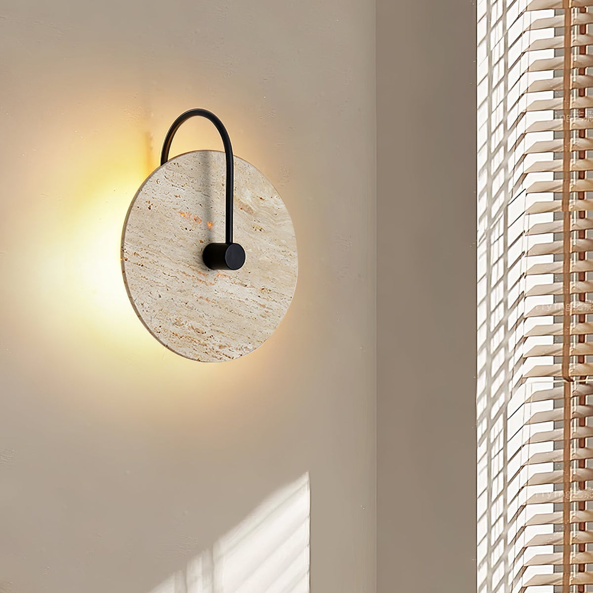 Ulsk Travertine Wall Light
