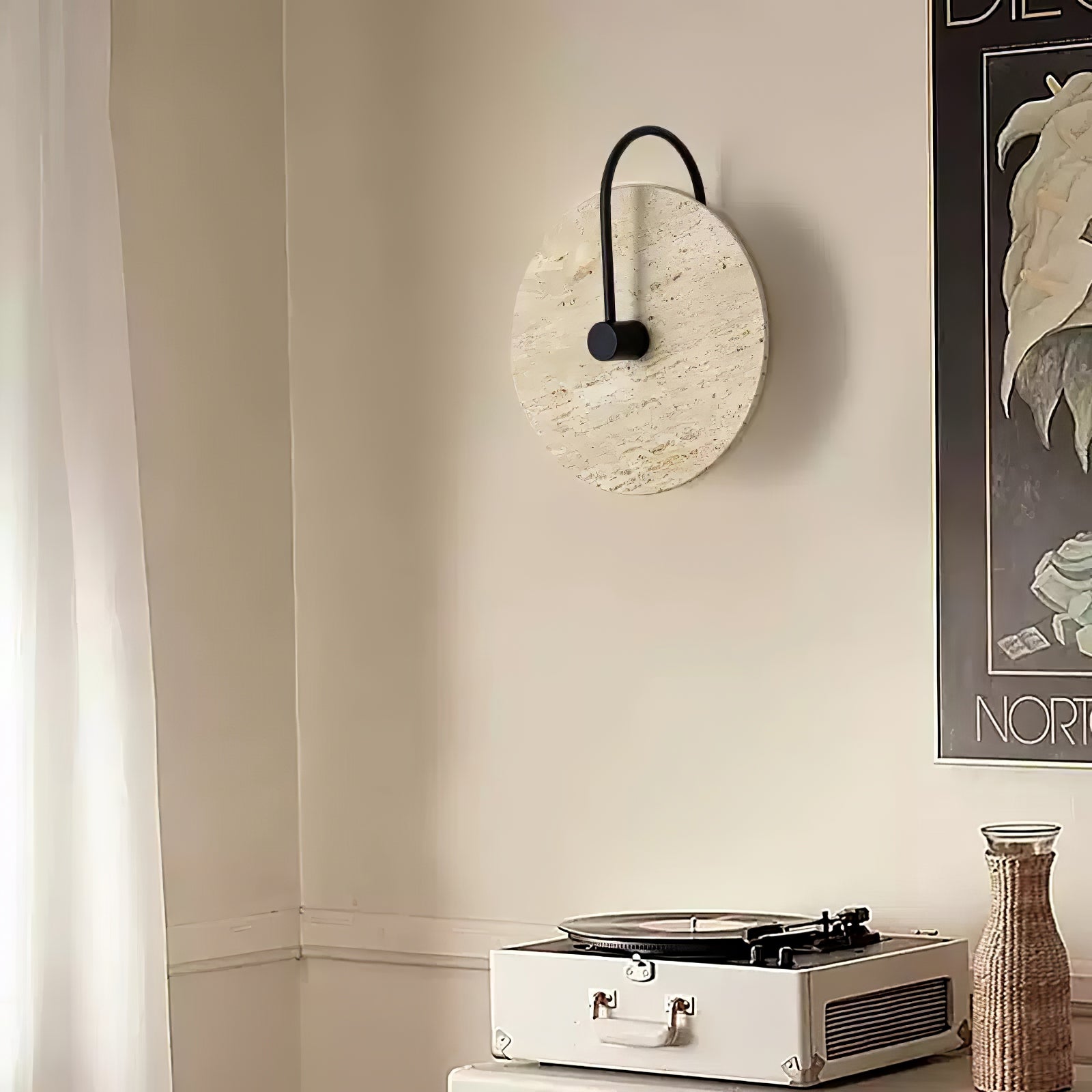 Ulsk Travertine Wall Light