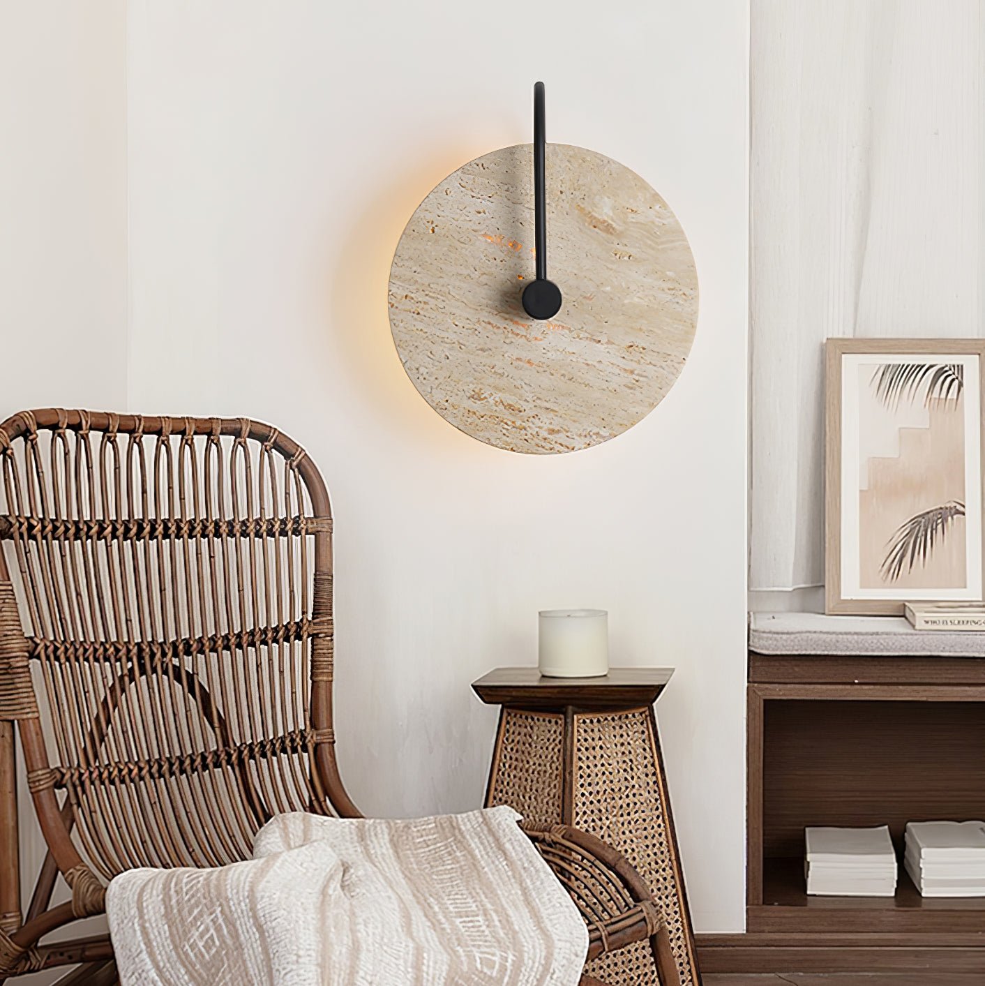 Ulsk Travertine Wall Light