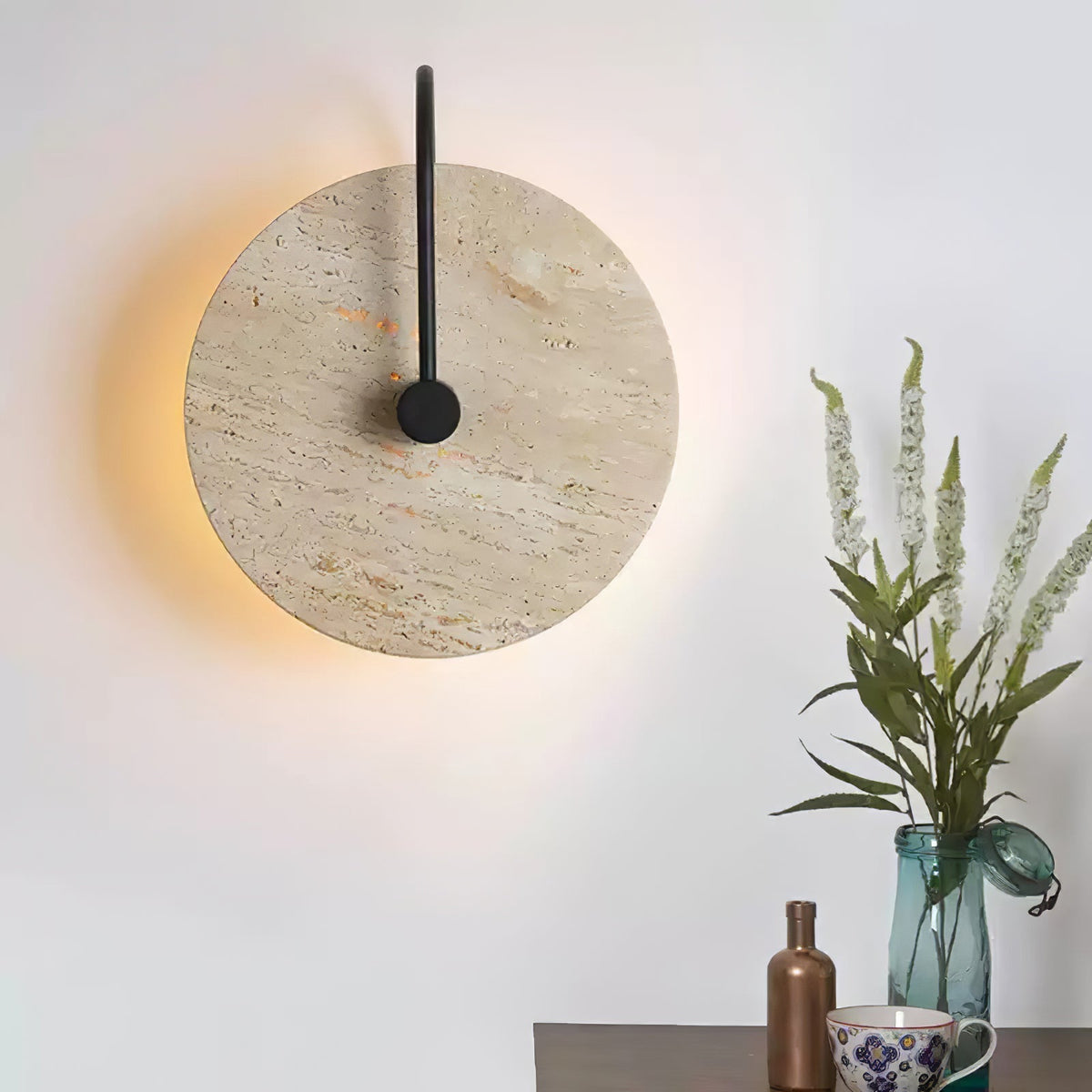 Ulsk Travertine Wall Light