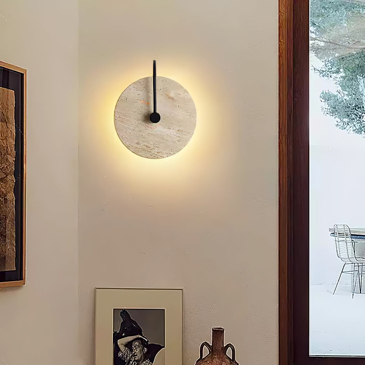 Ulsk Travertine Wall Light
