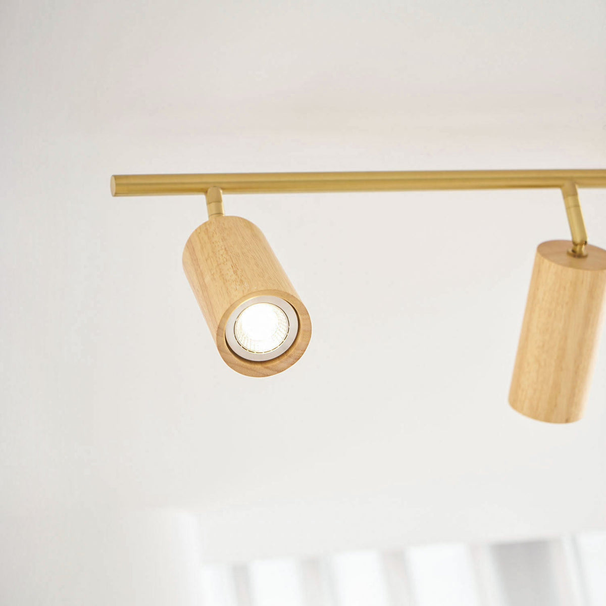 Caspwell Wood Flush Mount Ceiling Light