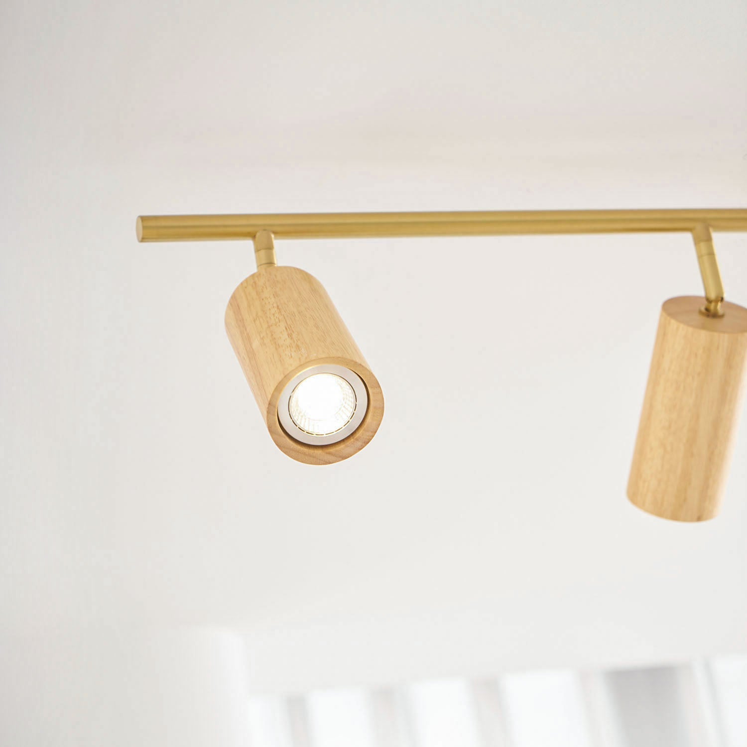 Caspwell Wood Flush Mount Ceiling Light