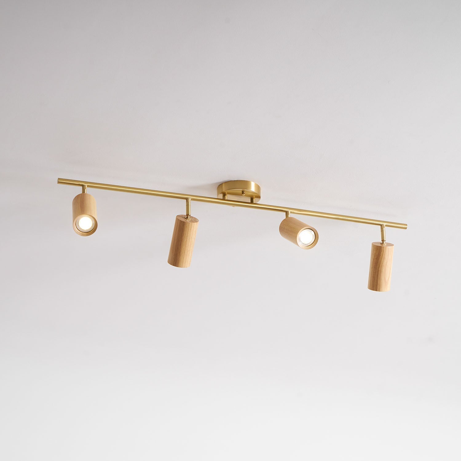 Caspwell Wood Flush Mount Ceiling Light