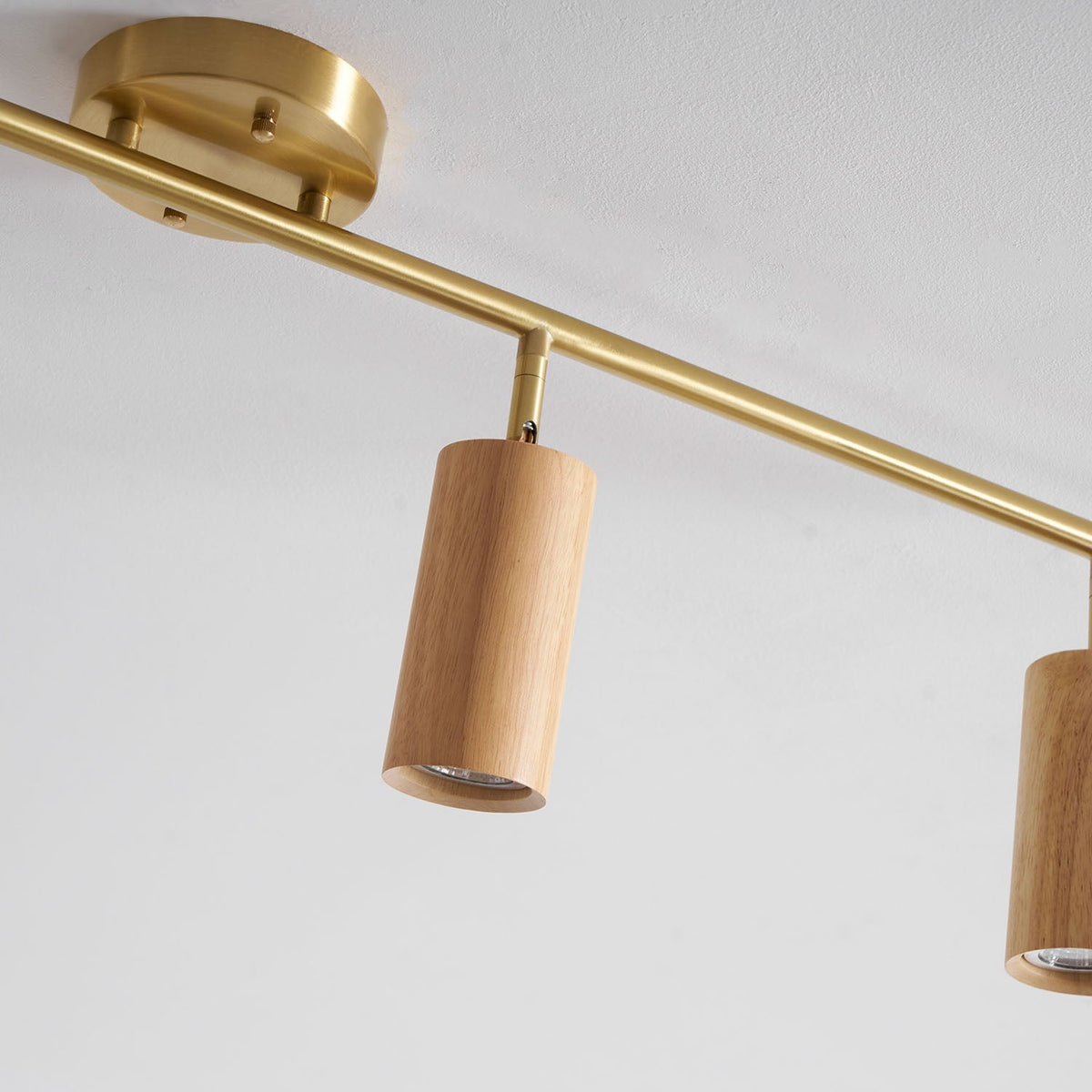 Caspwell Wood Flush Mount Ceiling Light