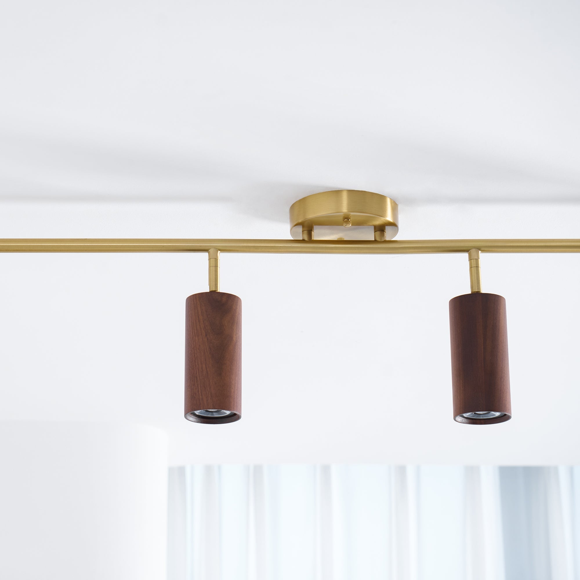 Caspwell Wood Flush Mount Ceiling Light