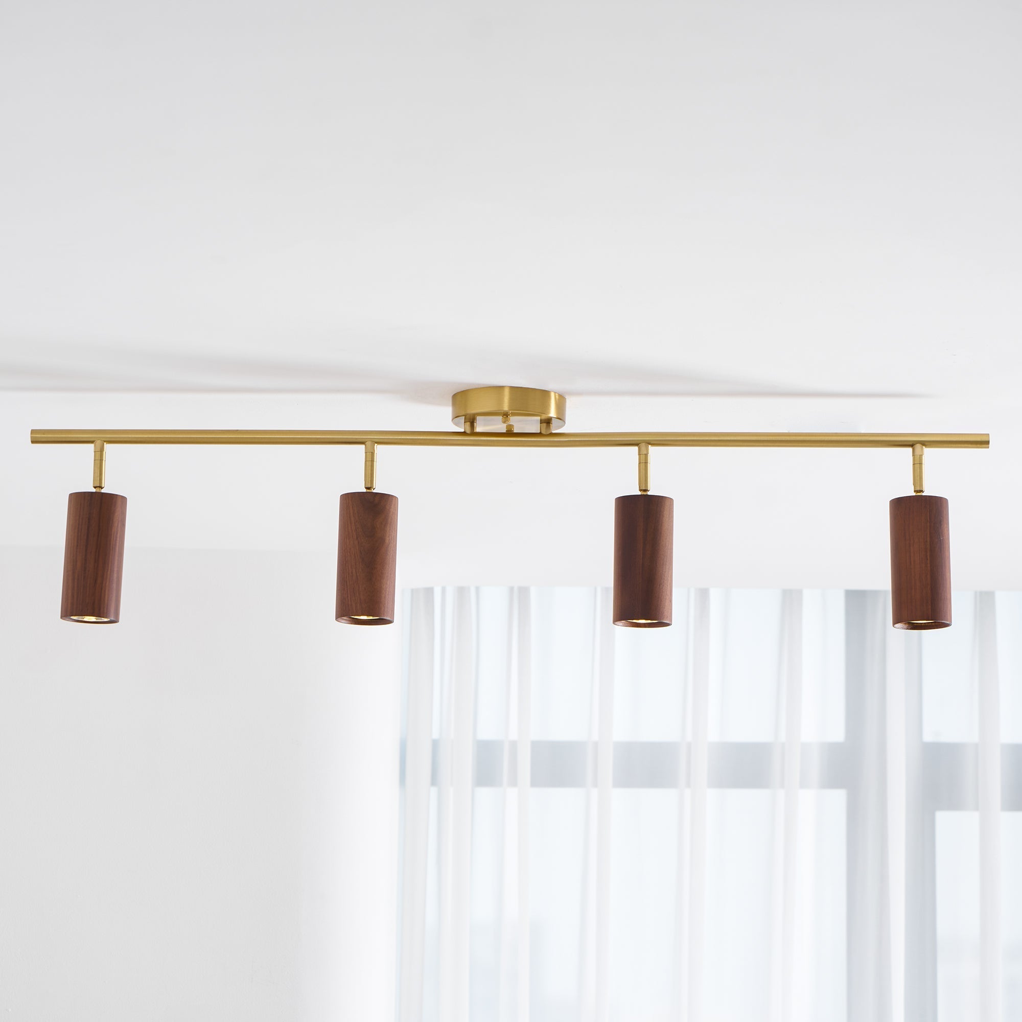 Caspwell Wood Flush Mount Ceiling Light