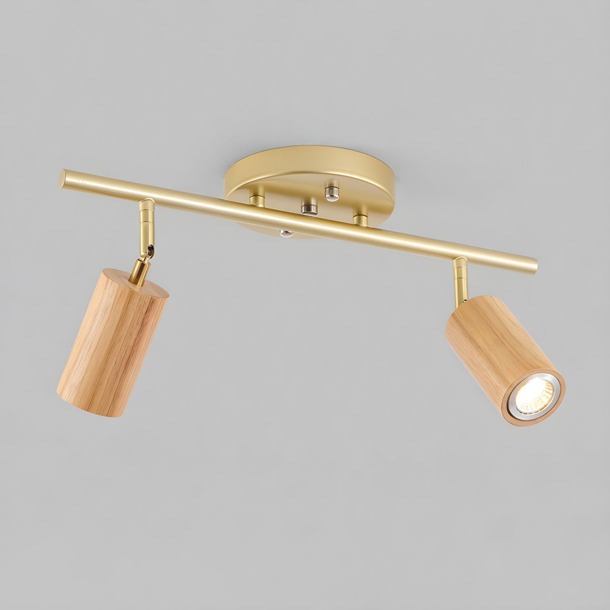 Caspwell Wood Flush Mount Ceiling Light