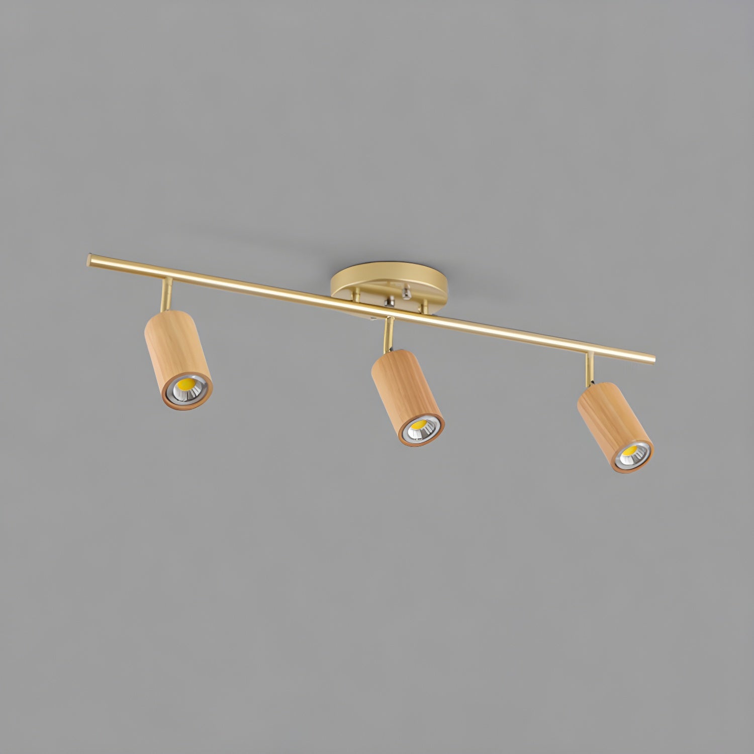Caspwell Wood Flush Mount Ceiling Light