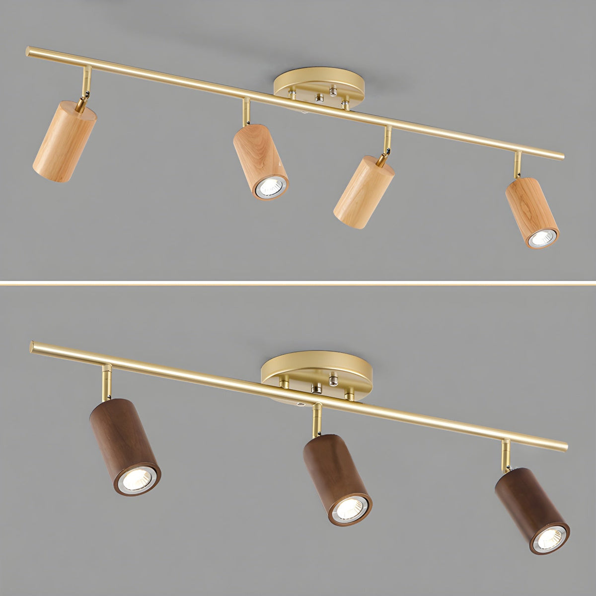 Caspwell Wood Flush Mount Ceiling Light