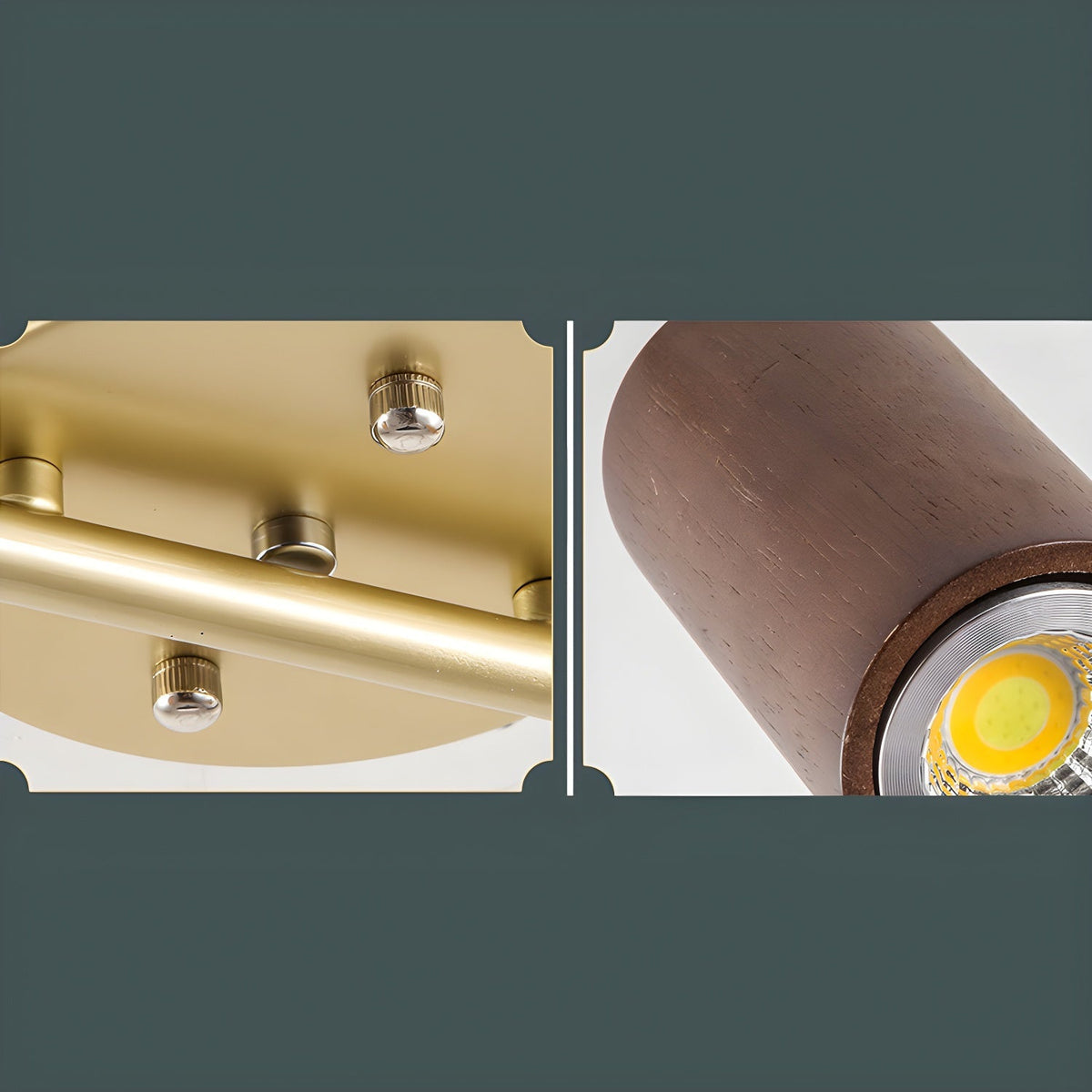 Caspwell Wood Flush Mount Ceiling Light