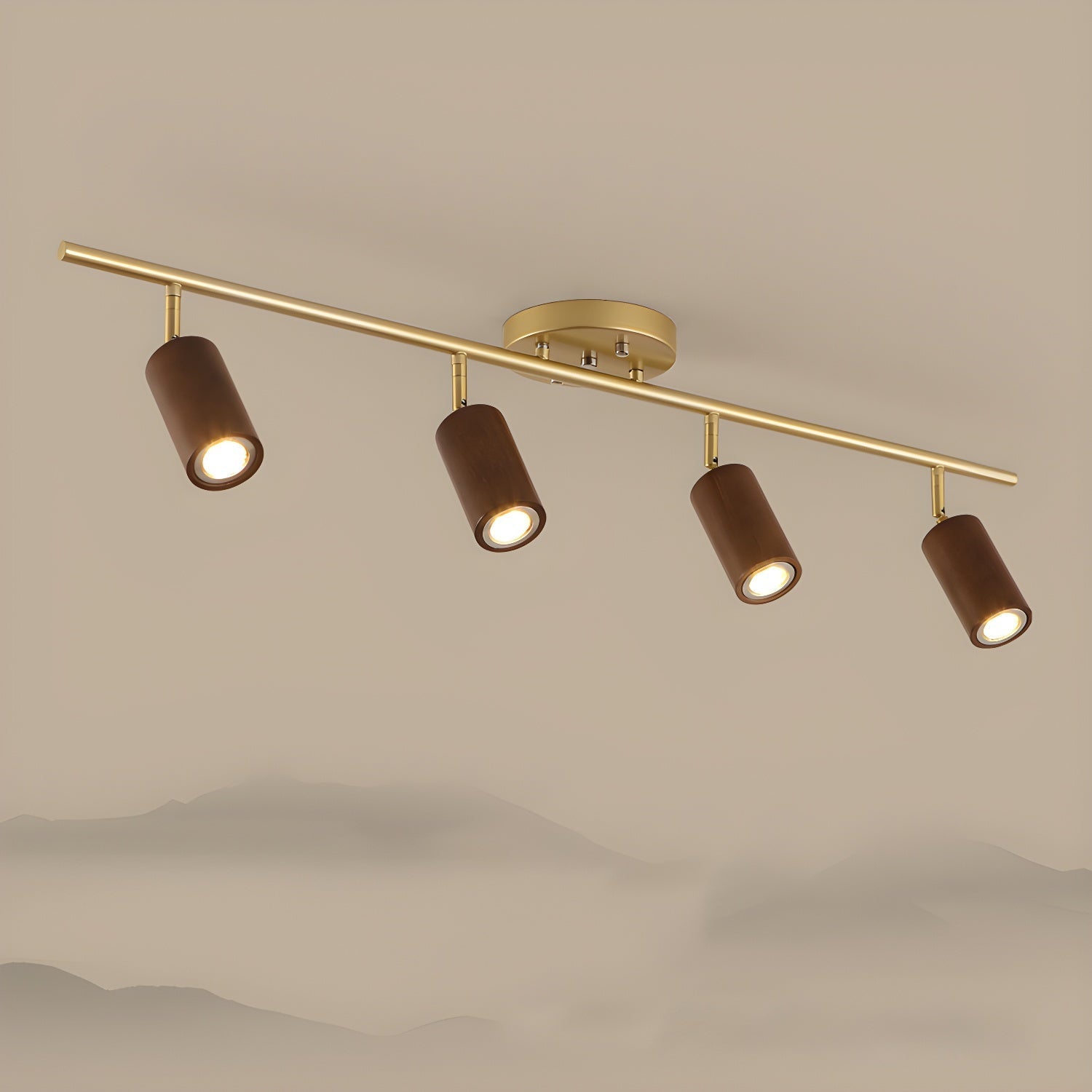 Caspwell Wood Flush Mount Ceiling Light