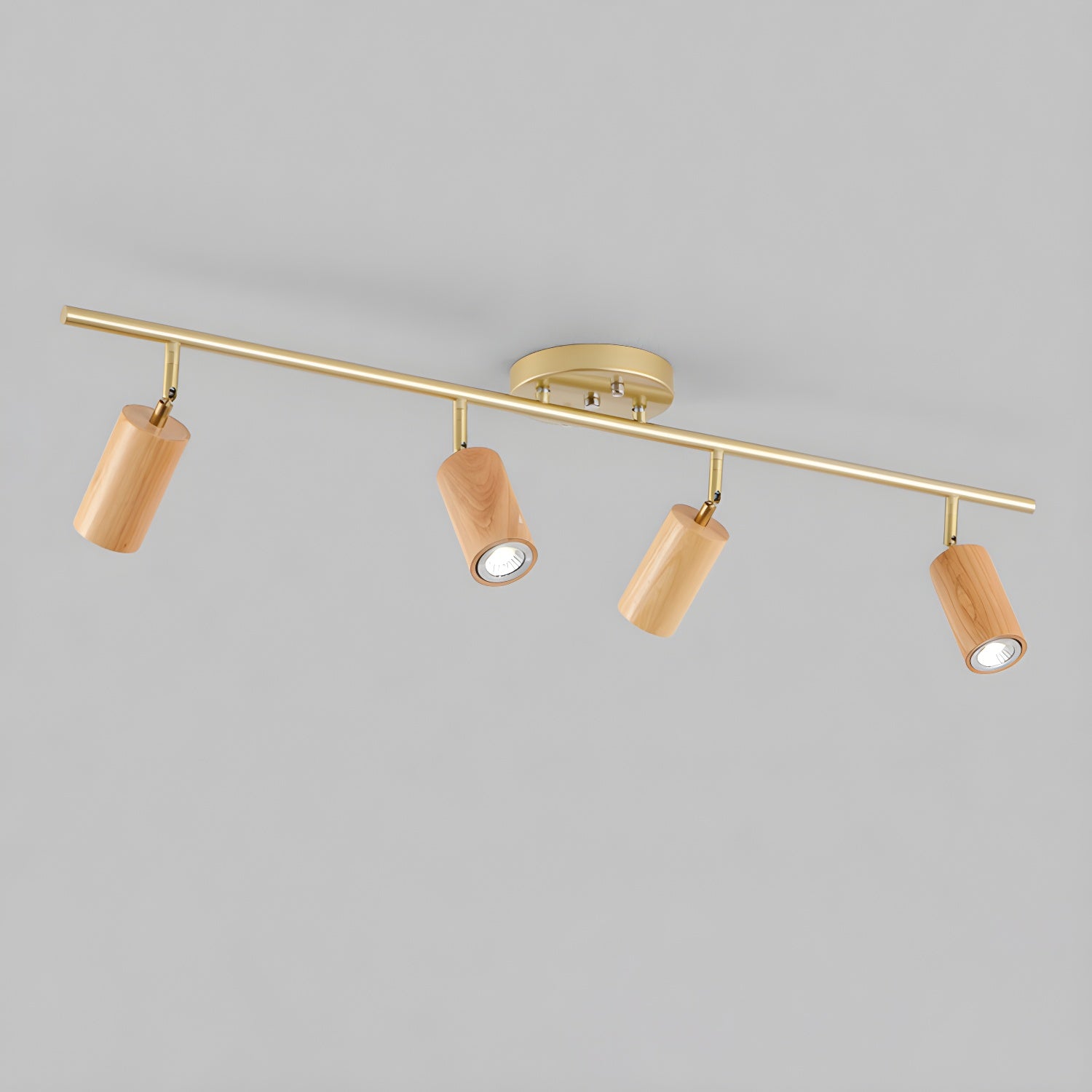Caspwell Wood Flush Mount Ceiling Light
