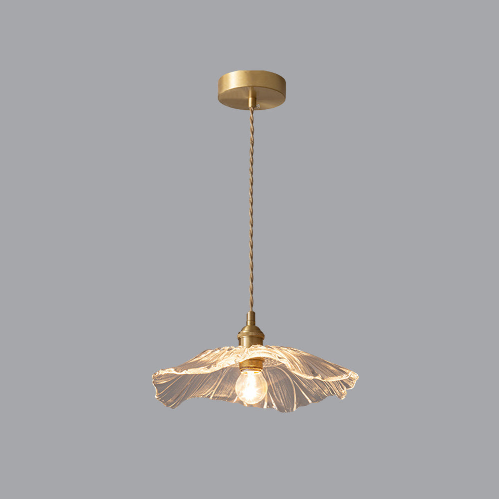 Arisha Art Deco Flower Glass Flush Mount Ceiling Light - Neutral Decor
