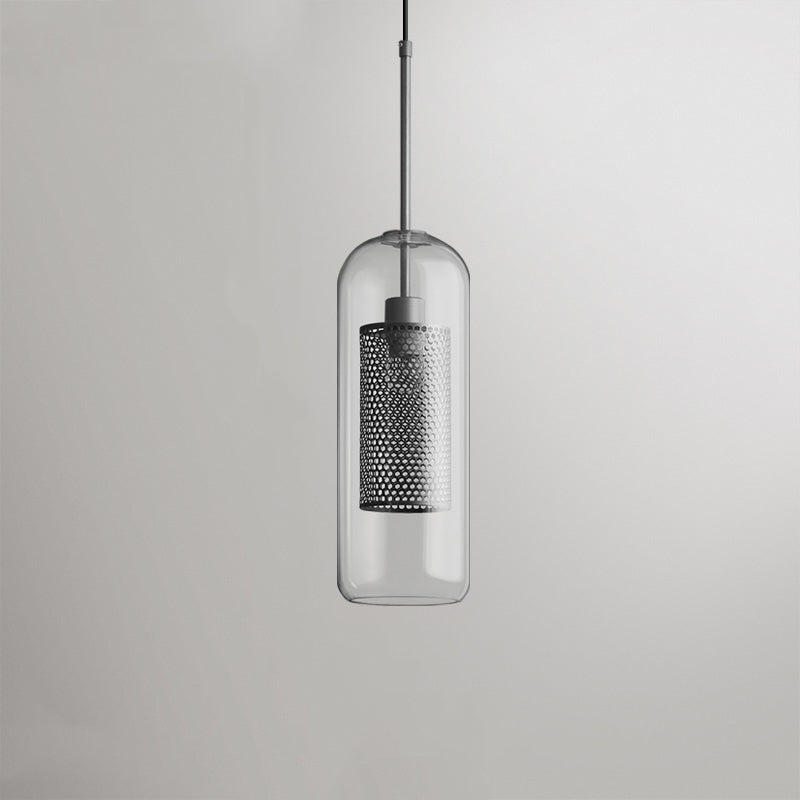 Arisha Golden Pendant Light, /Glass, Globe/Cylindric - Neutral Decor