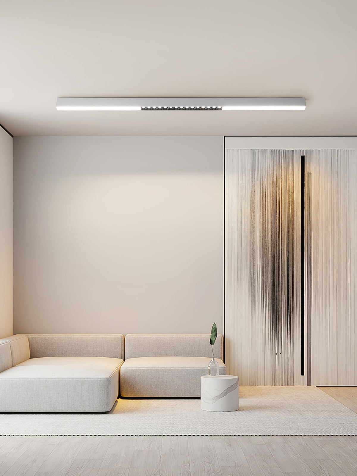 Line Modern Aluminum Floating Light