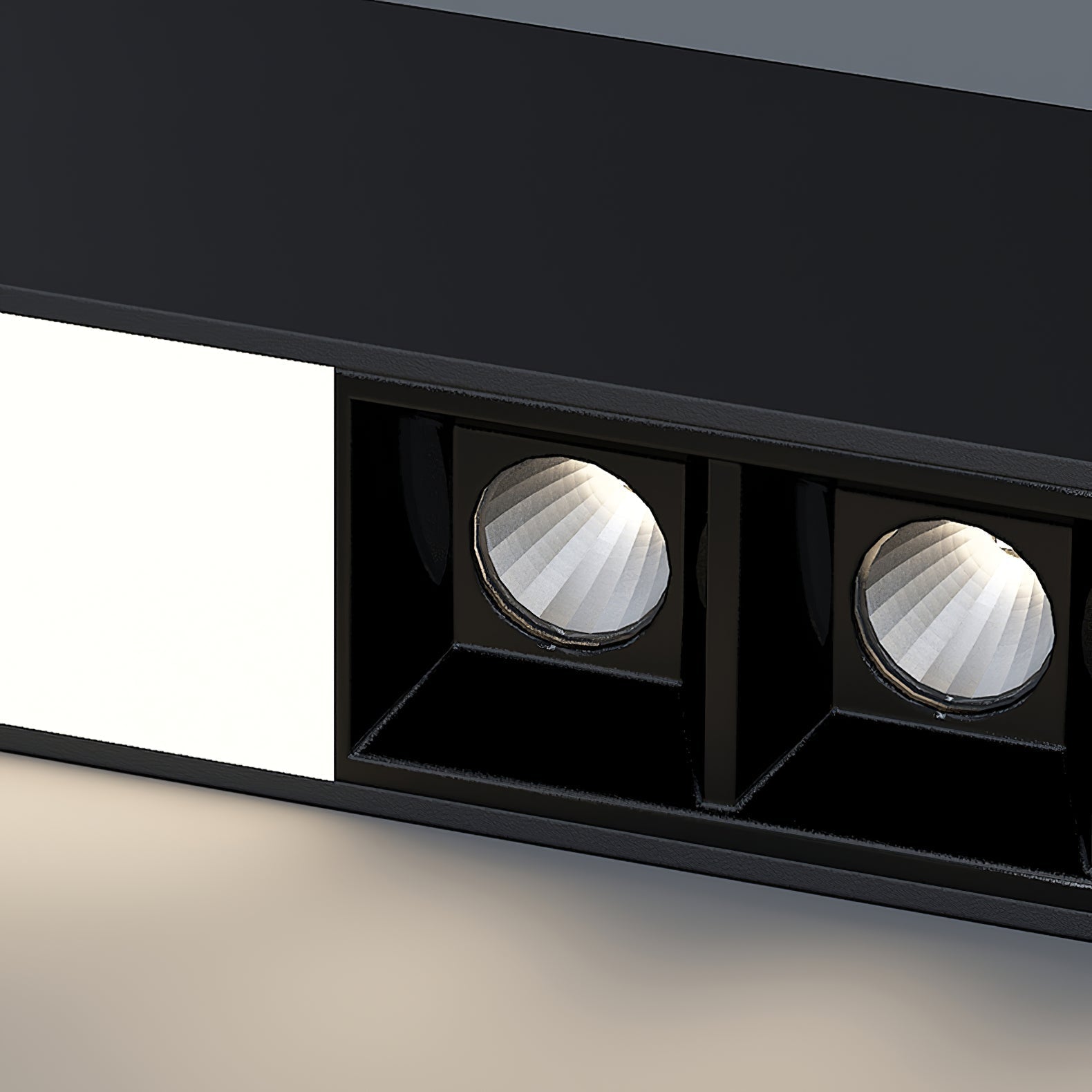 Line Modern Aluminum Floating Light