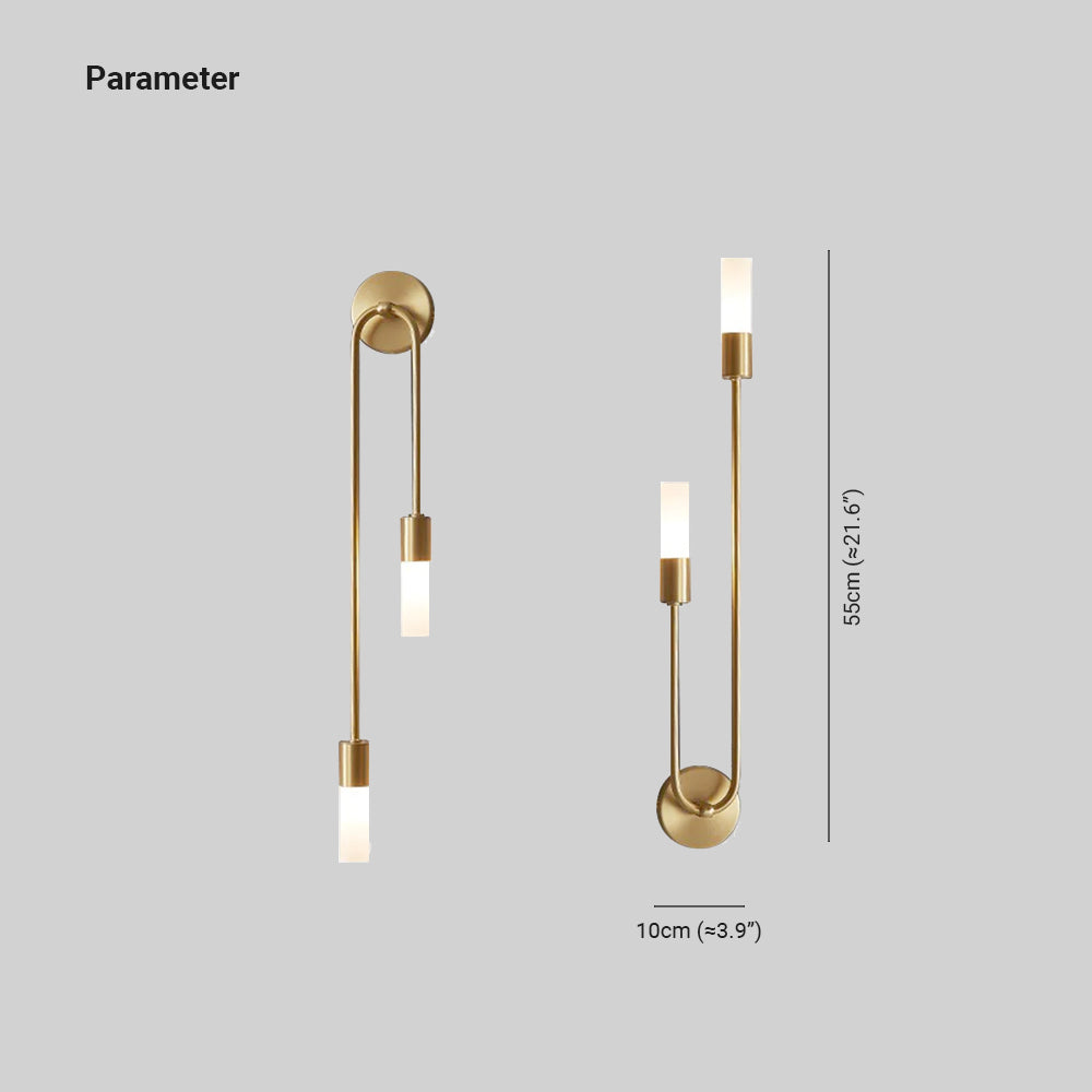 Arisha Modern Stick Wall Sconce for Bedeside - Neutral Decor