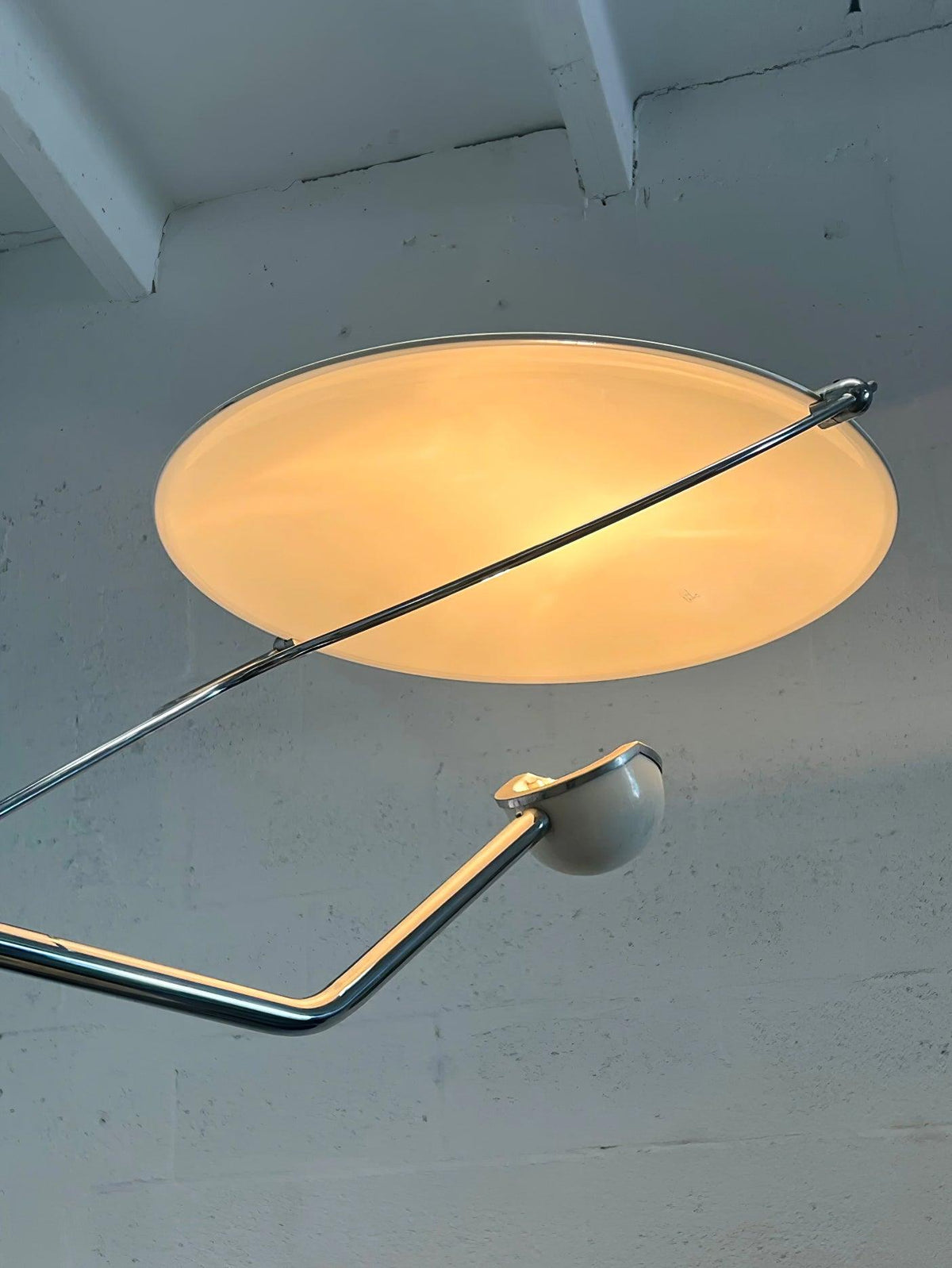 Olvenel Sculptural Chrome Marble Floor Lamp