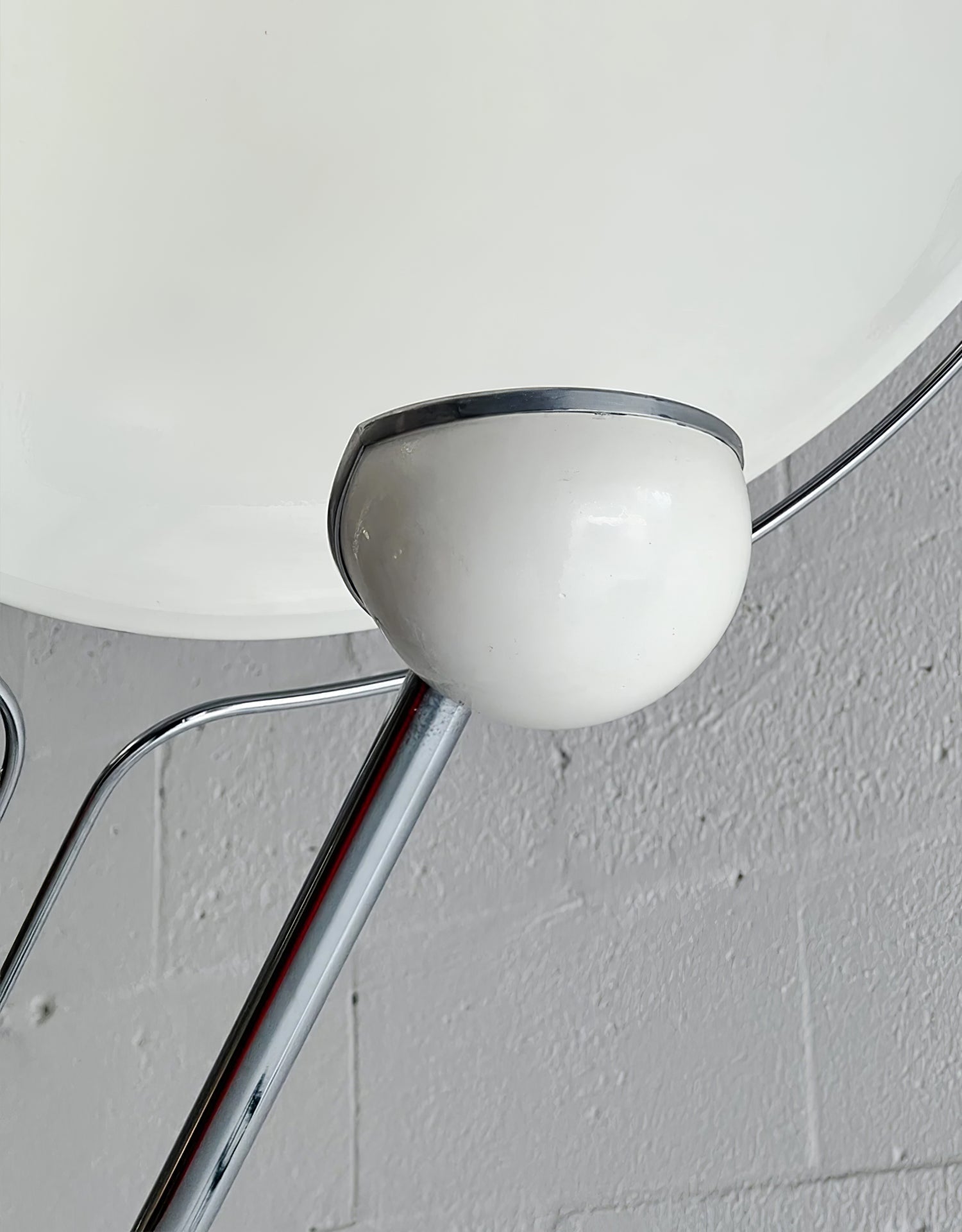 Olvenel Sculptural Chrome Marble Floor Lamp