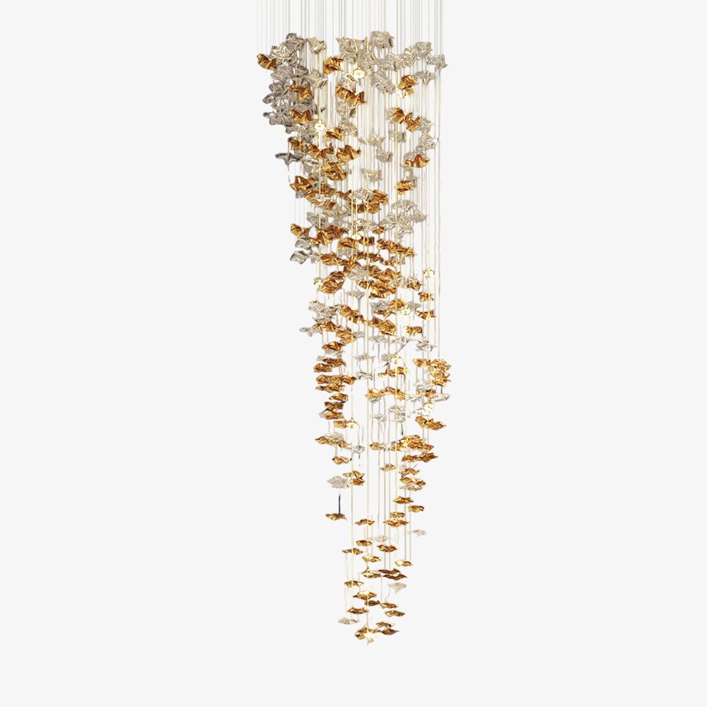 Lisk Luxury Brass Linear Chandelier