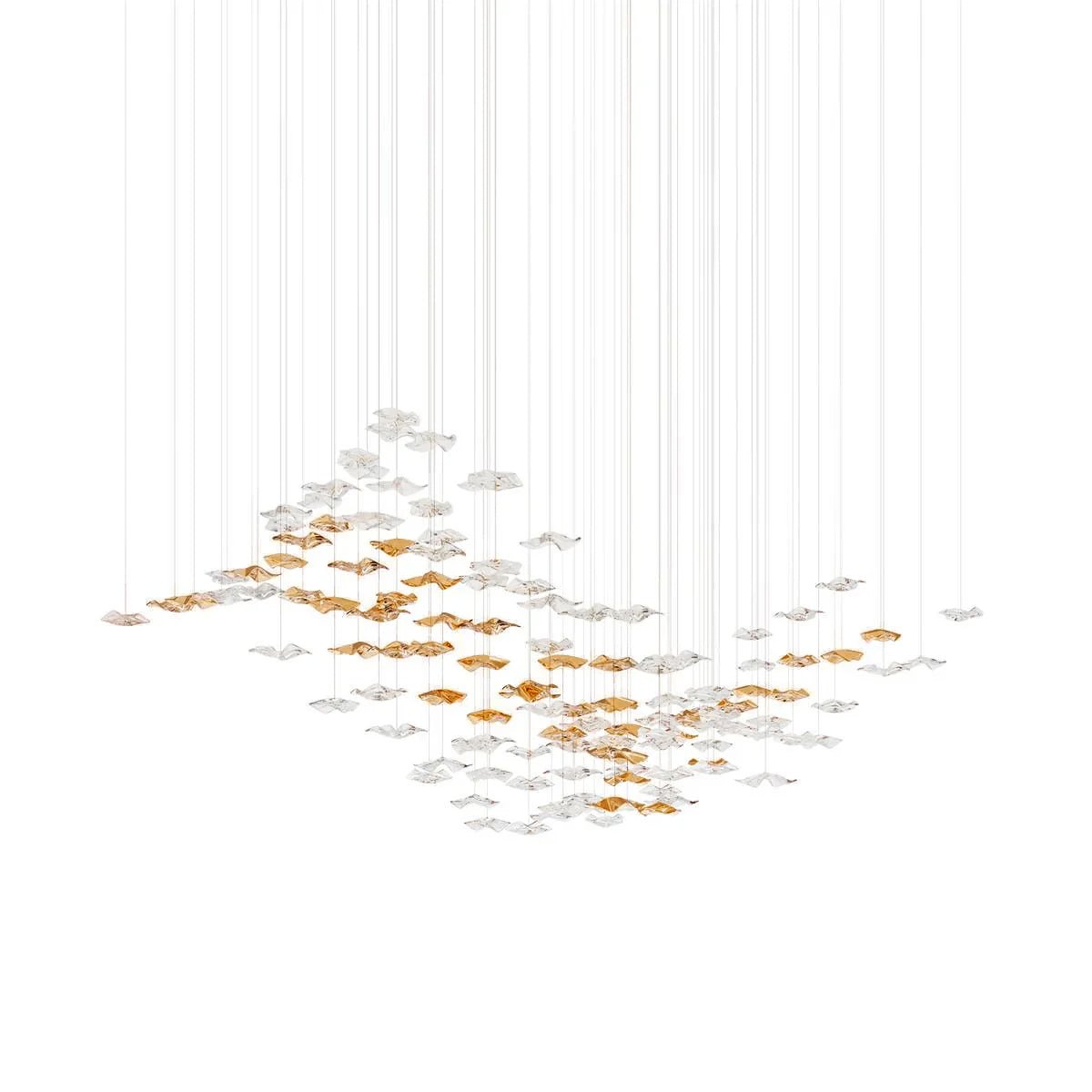 Velaise Luxury Tidal Art Glass Pendants Lamp