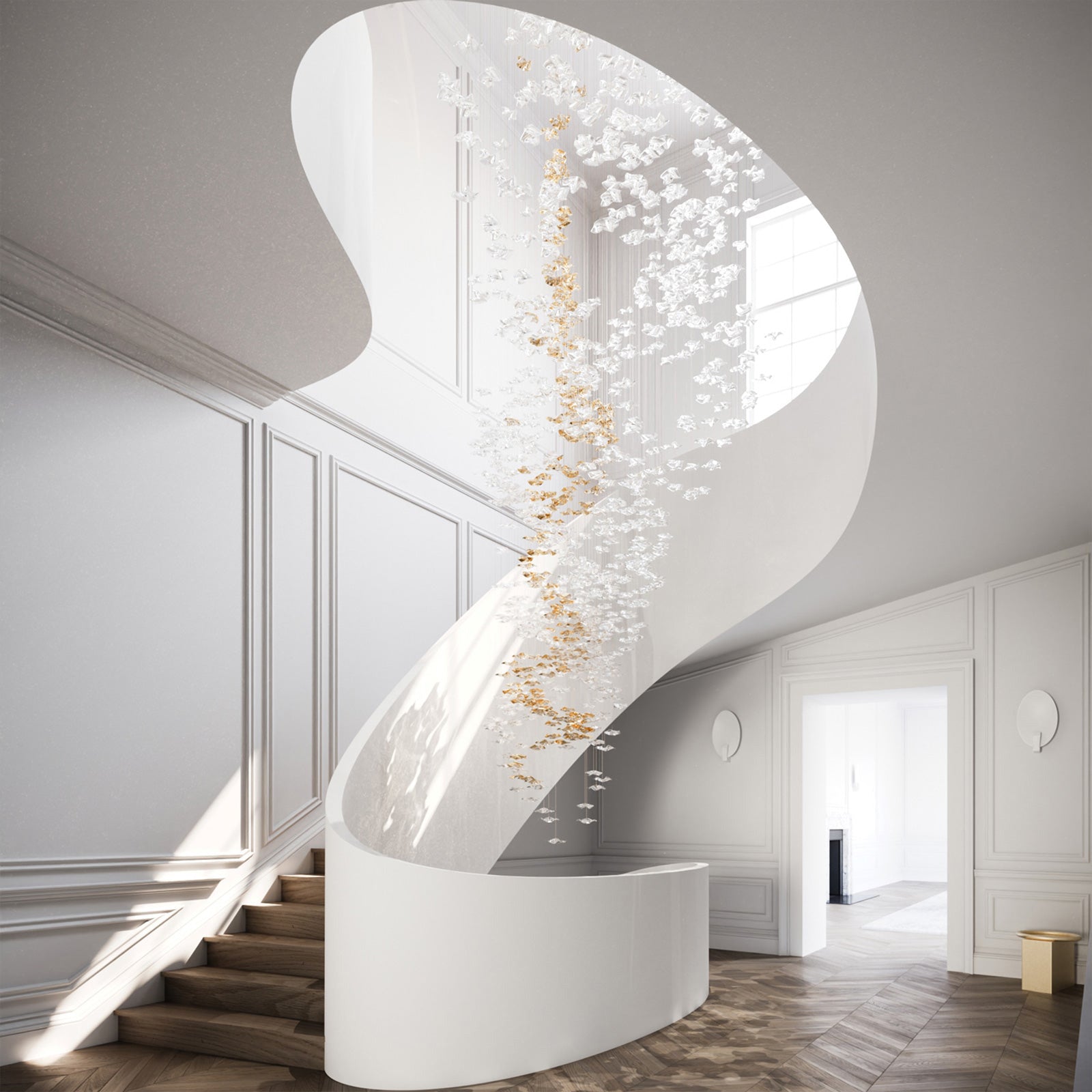Velaise Luxury Tidal Art Glass Pendants Lamp