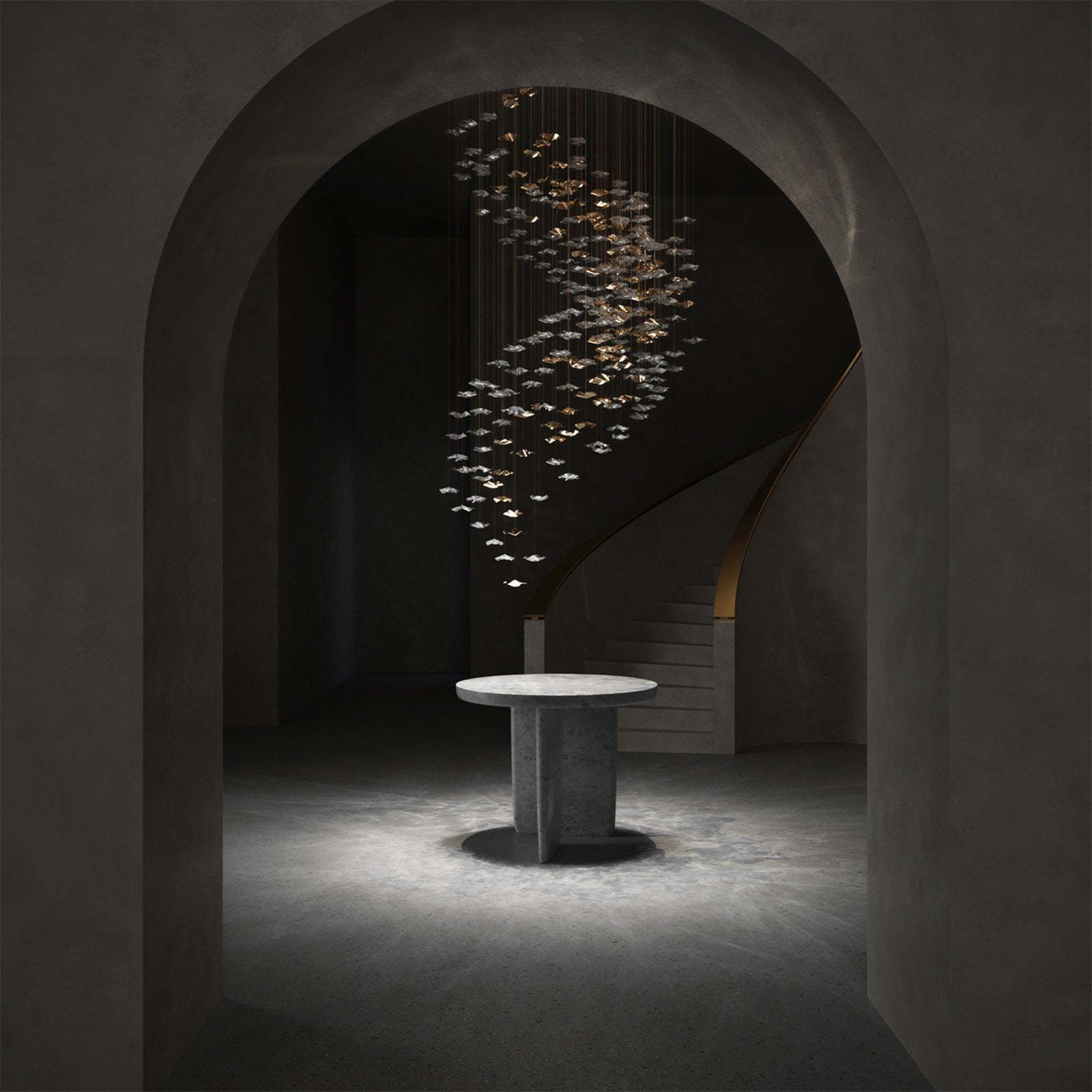 Velaise Luxury Tidal Art Glass Pendants Lamp