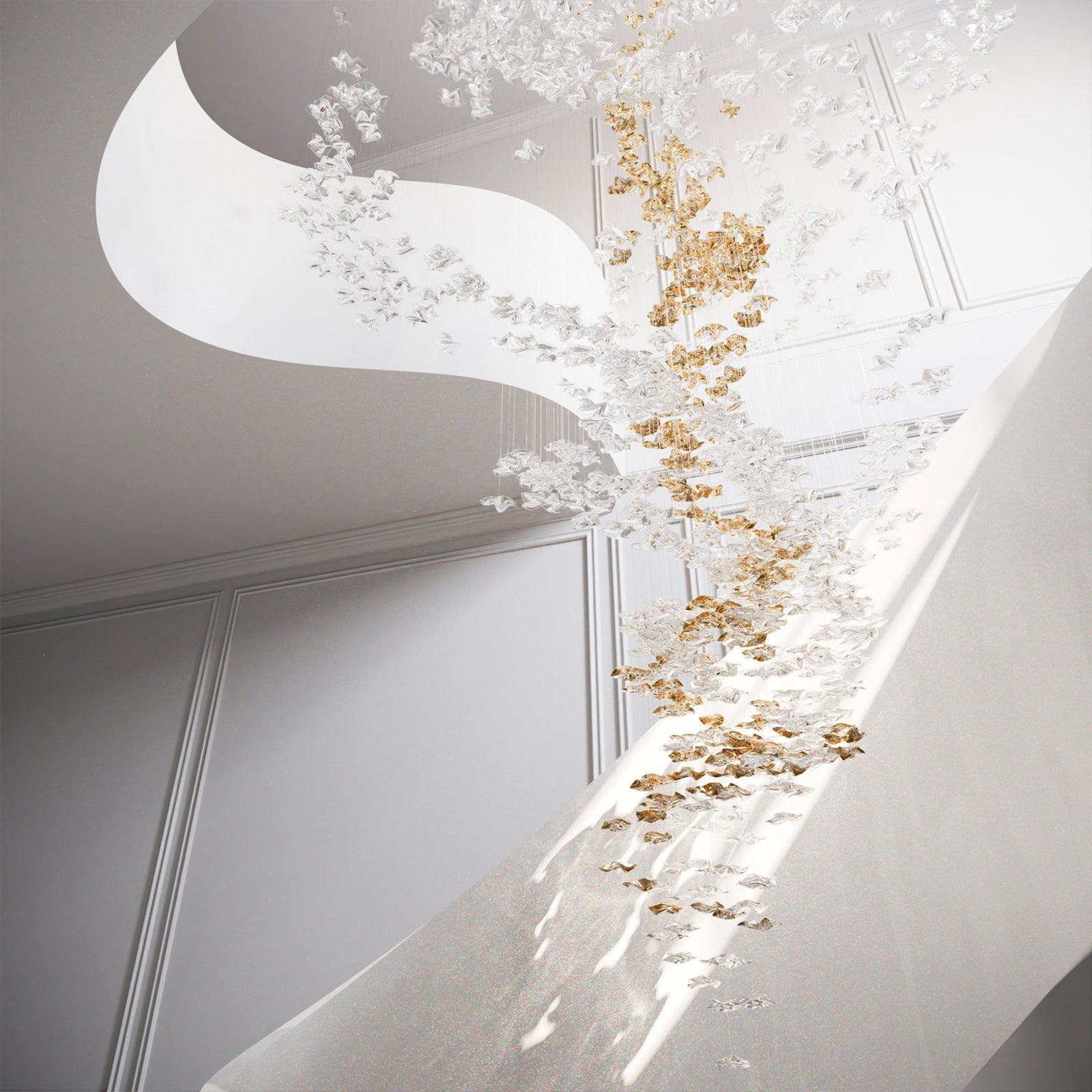 Velaise Luxury Tidal Art Glass Pendants Lamp