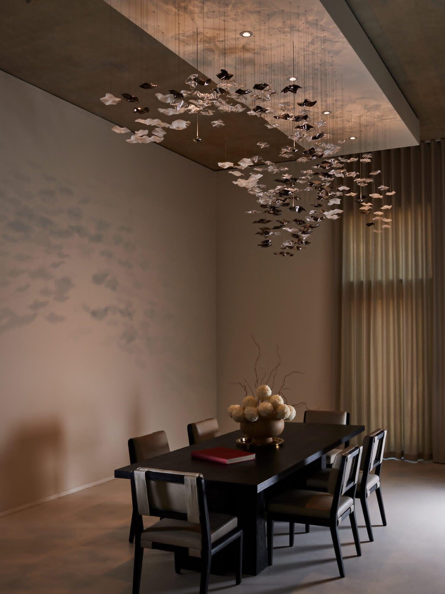 Velaise Luxury Tidal Art Glass Pendants Lamp